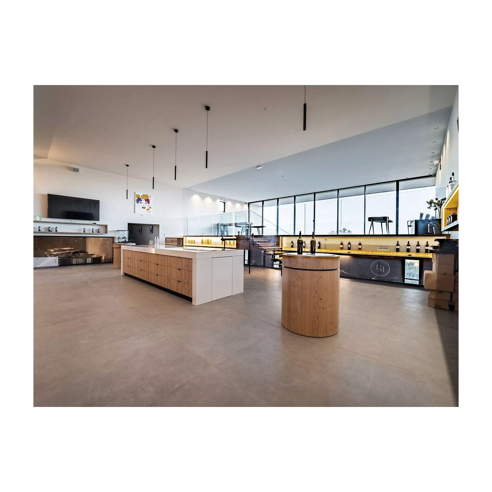 Carrelage grès cérame effet béton brut KOS
