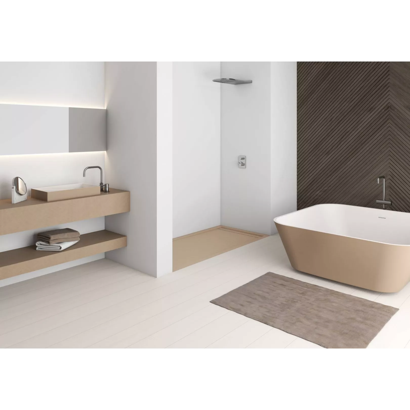 Receveur de douche LINE dimensions sur mesures, rectangle et carré