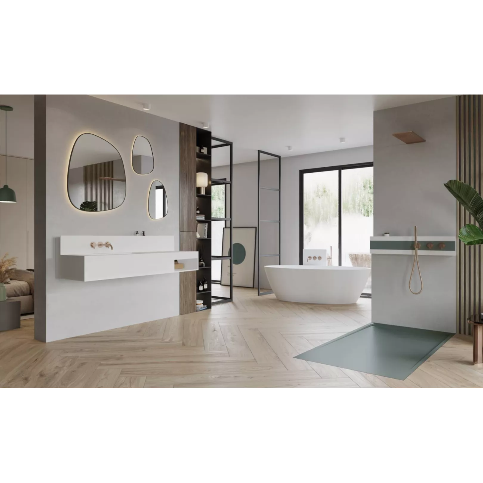 Receveur de douche LINE dimensions sur mesures, rectangle et carré