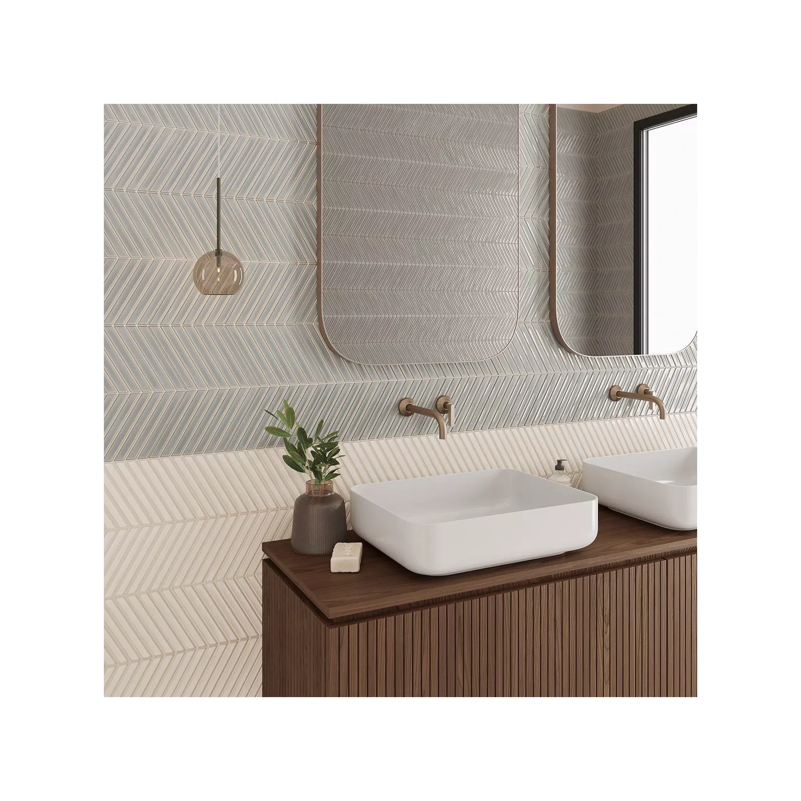 Carrelage mural faience effet graphique SPIKE
