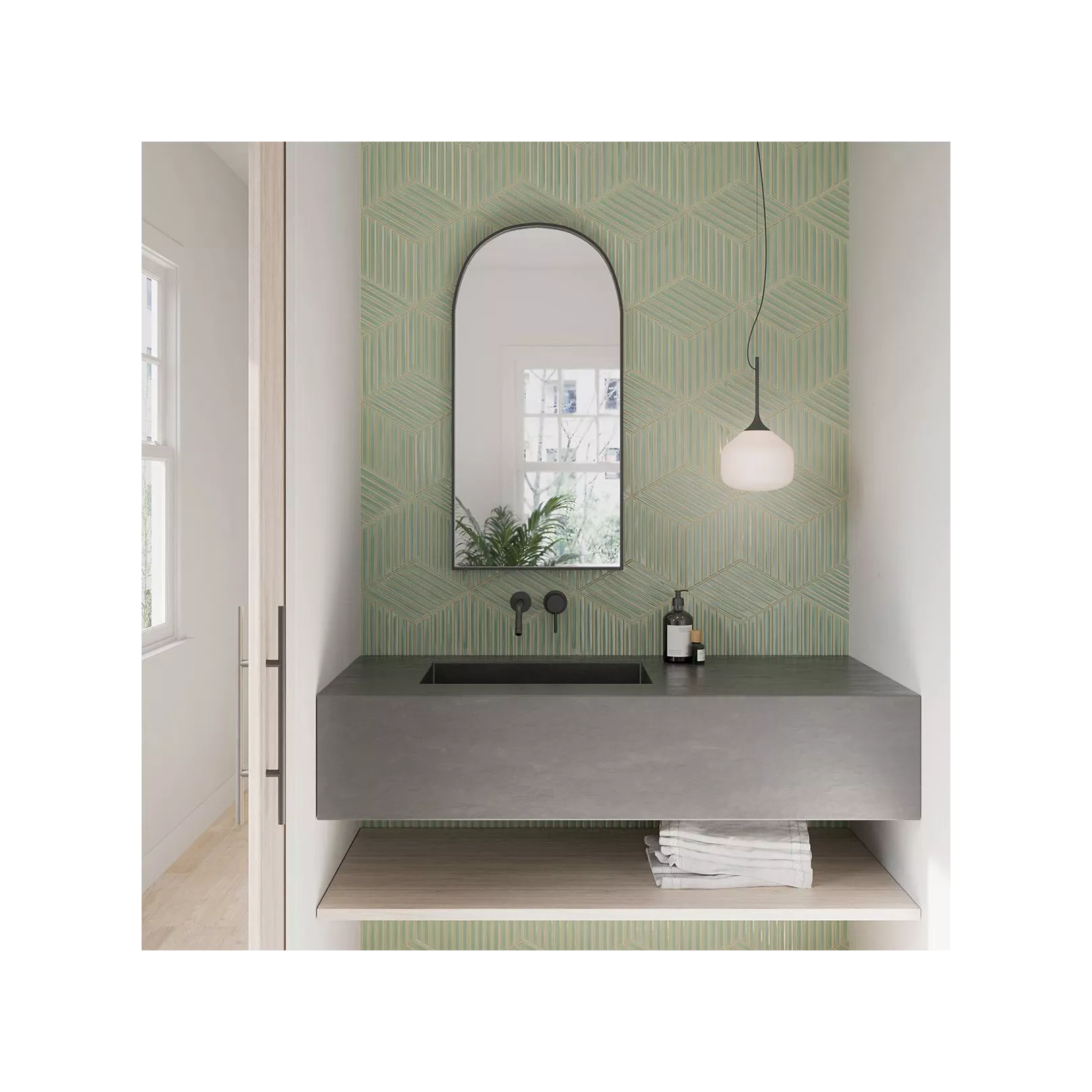 Carrelage mural faience effet graphique SPIKE