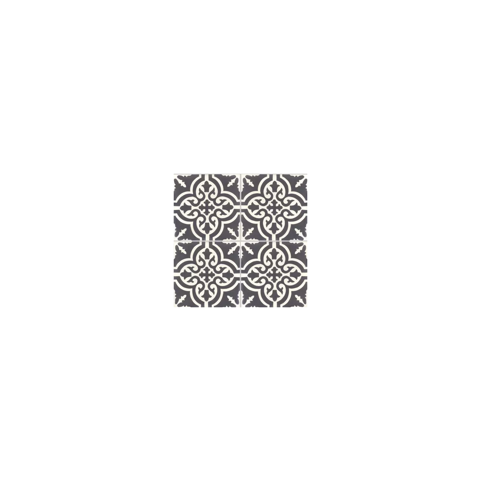 Carreau de ciment coloré motif 4 carreaux beige et marron NC06 24.25