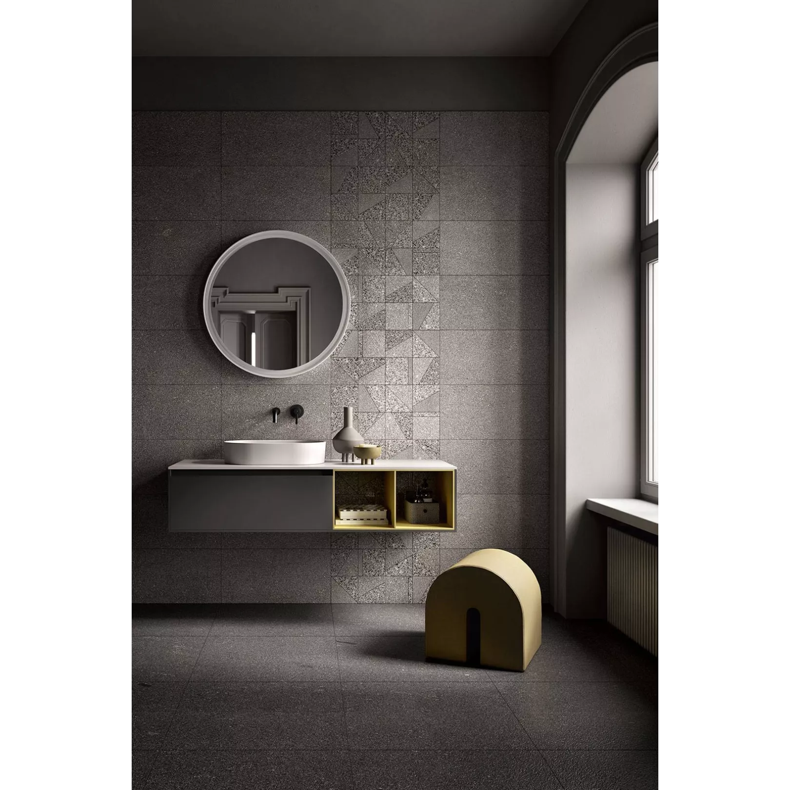 Carrelage grès cérame effet terrazzo GRANITO