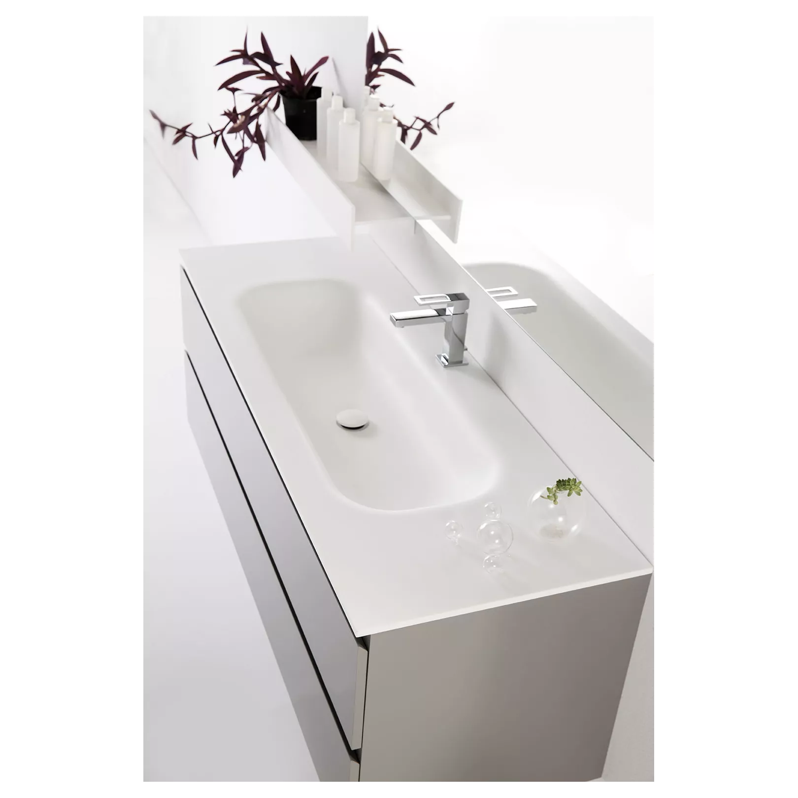 Meuble bain suspendu ARAN Laqué 14 coloris