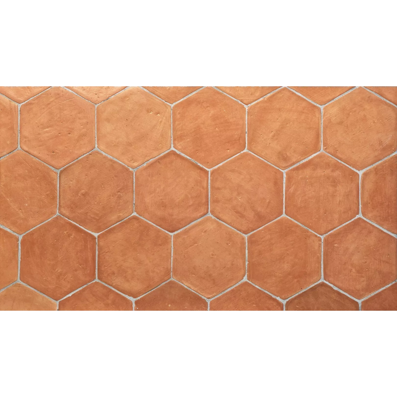 Carrelage TERRE CUITE NATURELLE BRUTE FORMAT HEXAGONE