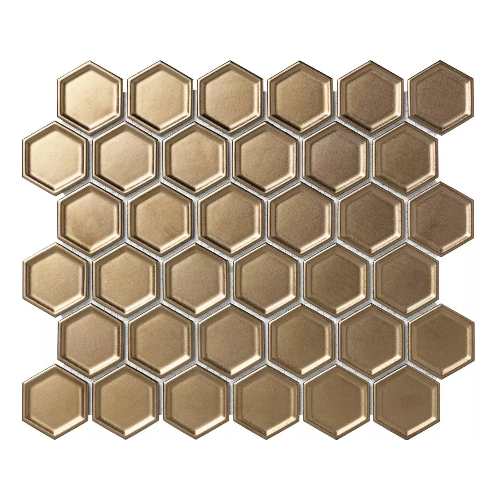 Porcelain stoneware mosaic BARCELONA hexagone 5.9x5.1cm