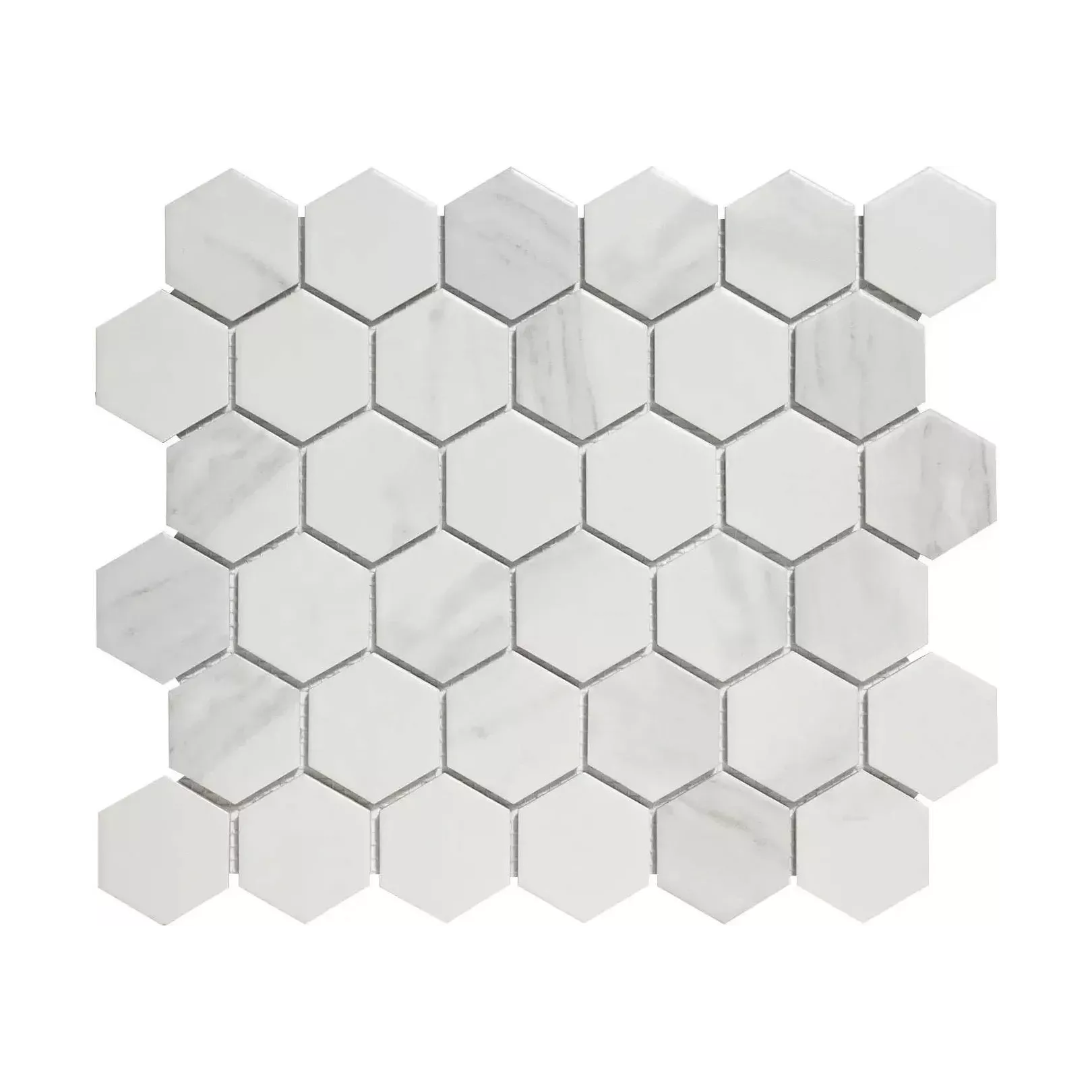 Porcelain stoneware mosaic BARCELONA hexagone 5.9x5.1cm