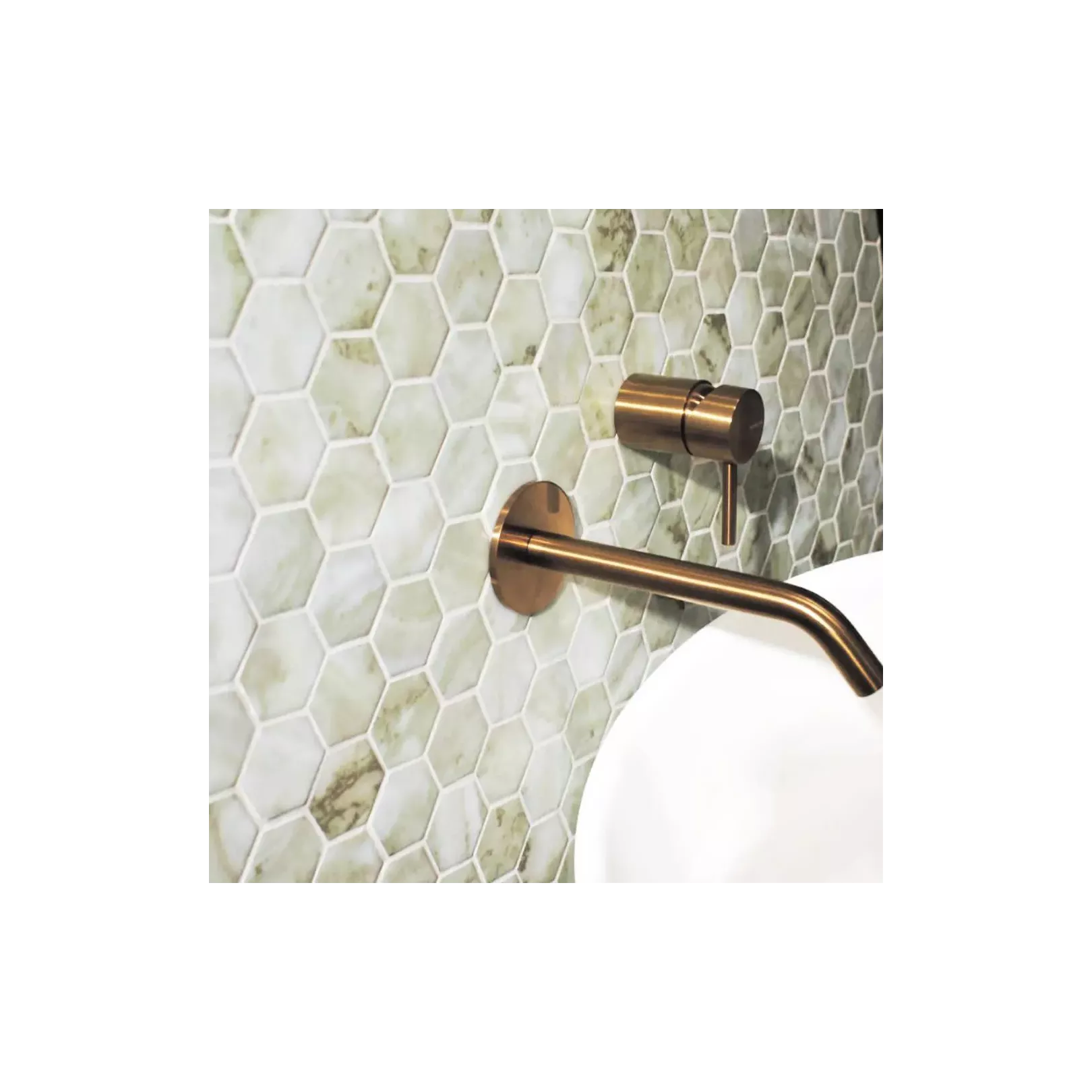 Mosaïque de pâte de verre VALENCIA MARBLE