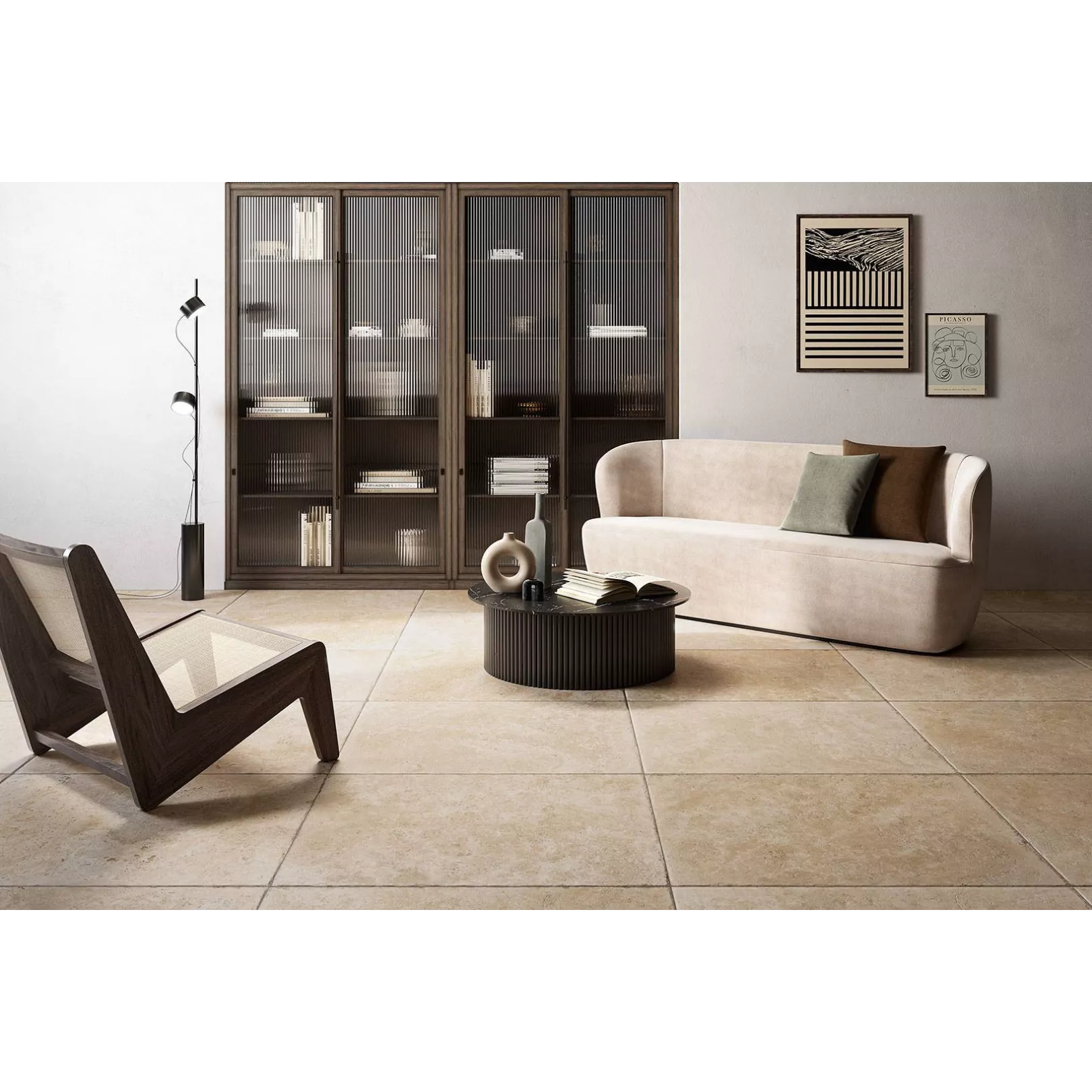 Carrelage grès cérame effet ciment ROMANA
