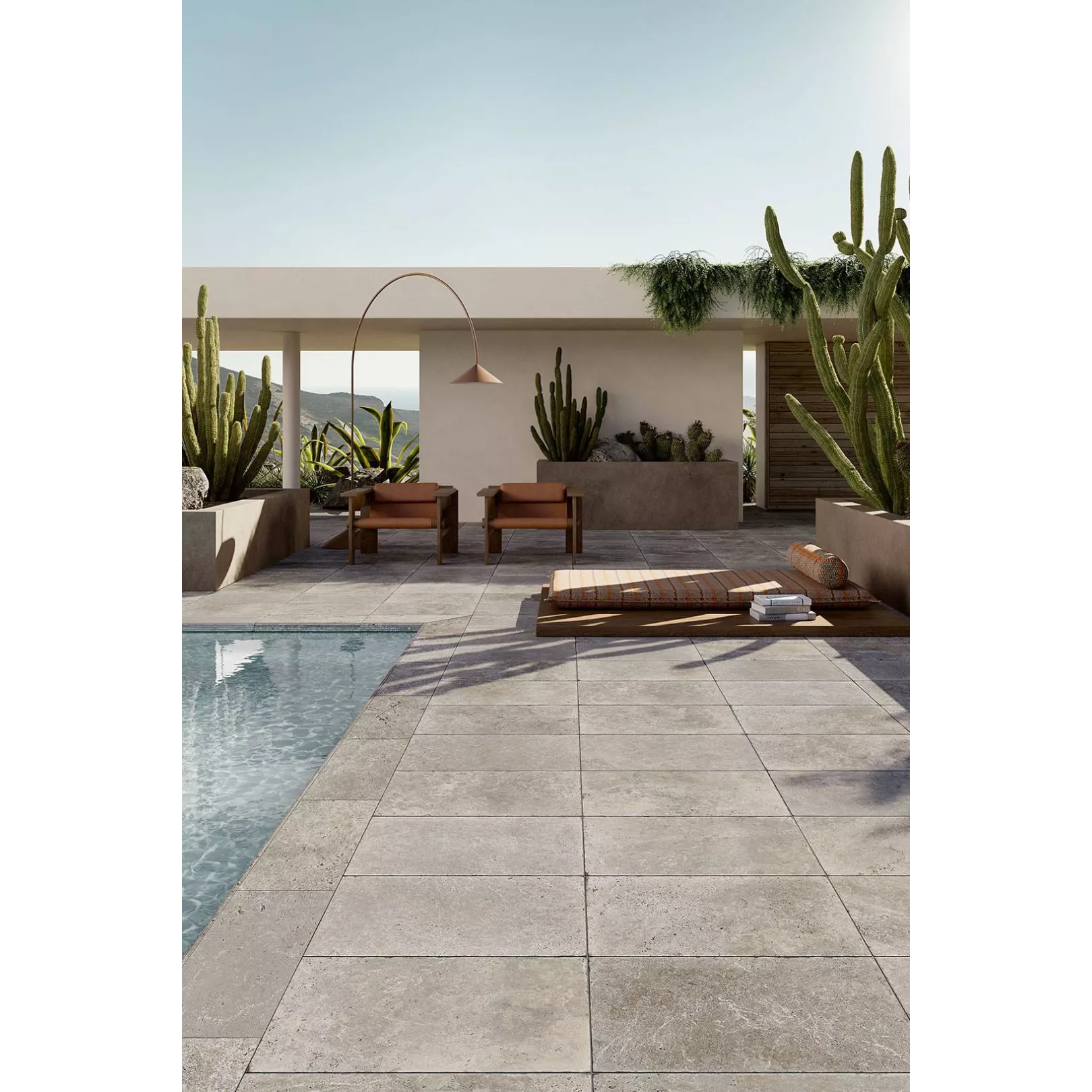 Carrelage grès cérame effet ciment ROMANA
