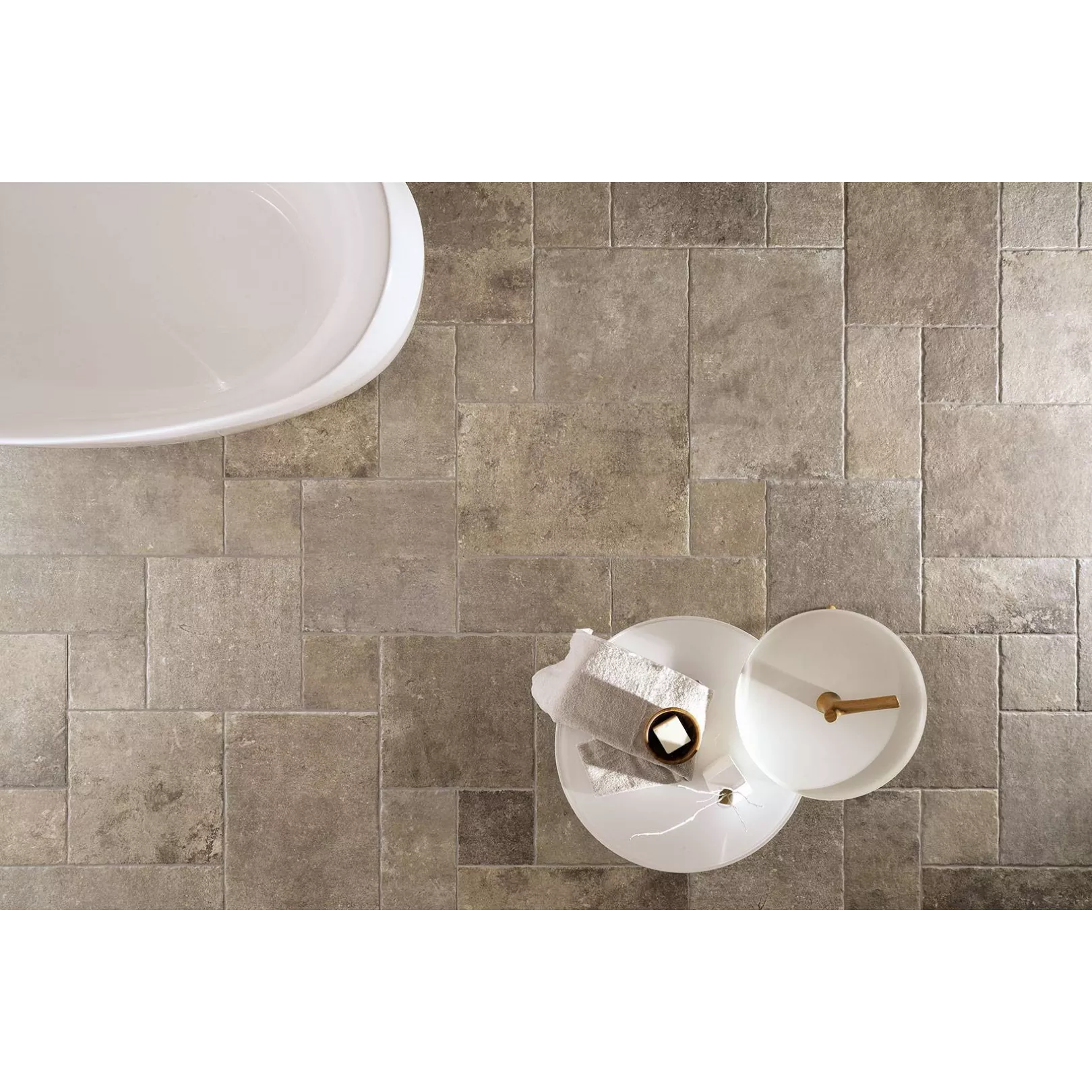 Carrelage grès cérame effet ciment TOSCANA