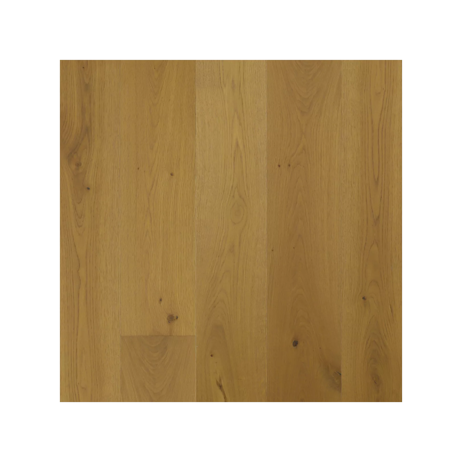 Parquet chêne CHAMONIX semi-massif, Brossé léger, fumé léger, fentes, vernis incolore