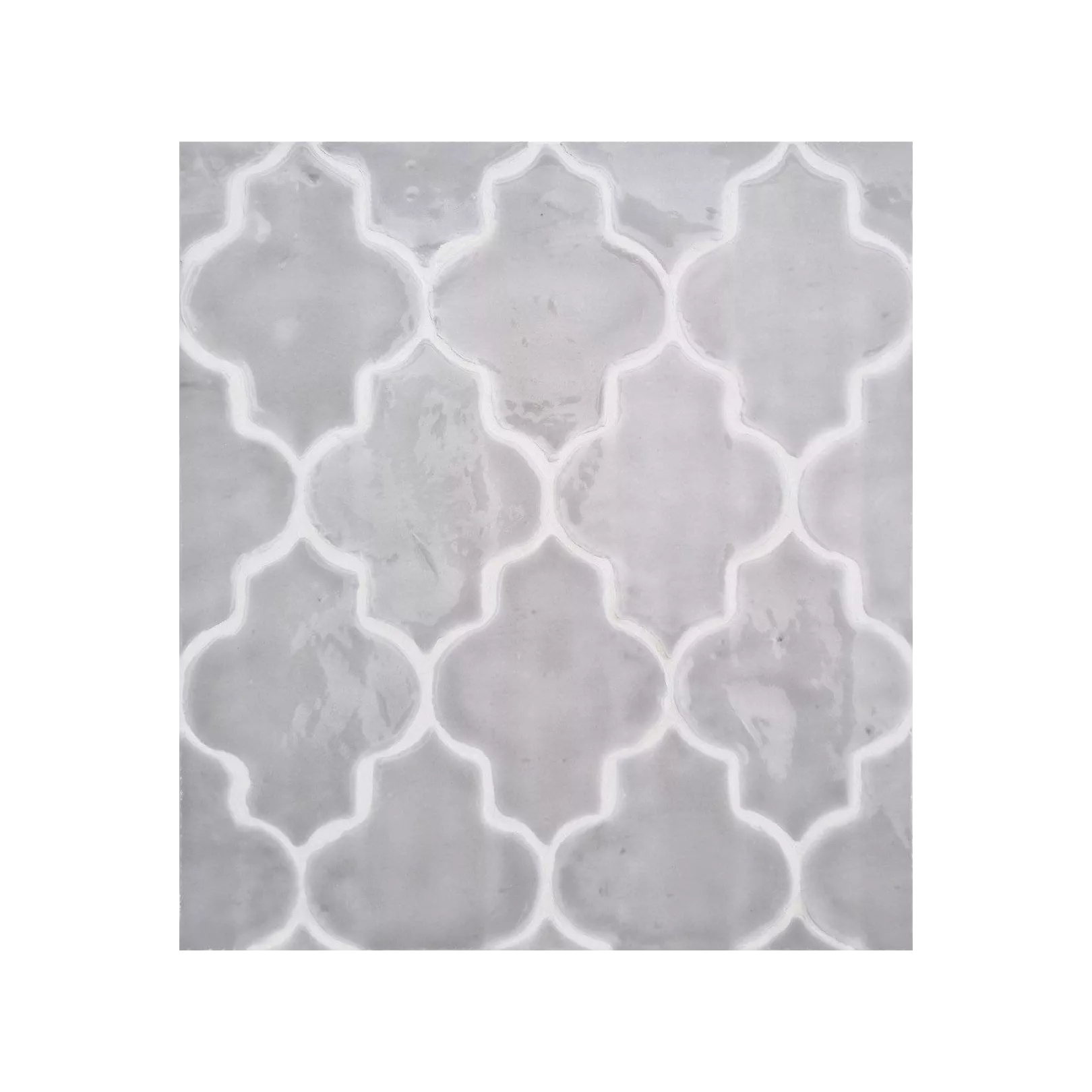 Carrelage mural TERRE CUITE ÉMAILLÉE MANUELLE artisanale Arabesque 15x11,5cm