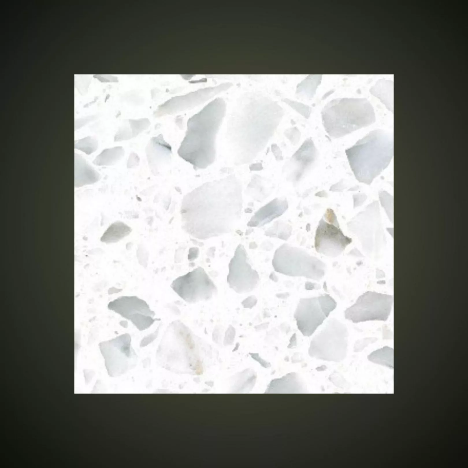 Carreau Terrazzo fond orange inclusions gris Carrara 0/25 (6 formats)