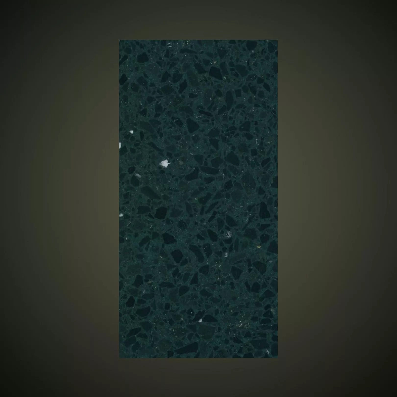 Carreau Terrazzo fond noir inclusions noir et blanc Nero Ebano (6 formats)