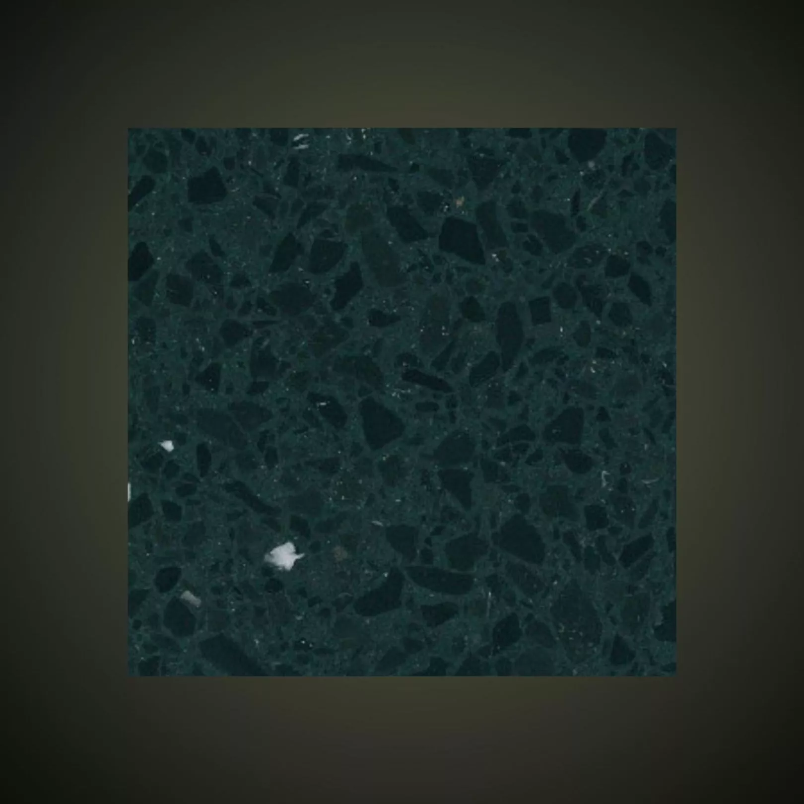 Carreau Terrazzo fond noir inclusions noir et blanc Nero Ebano (6 formats)