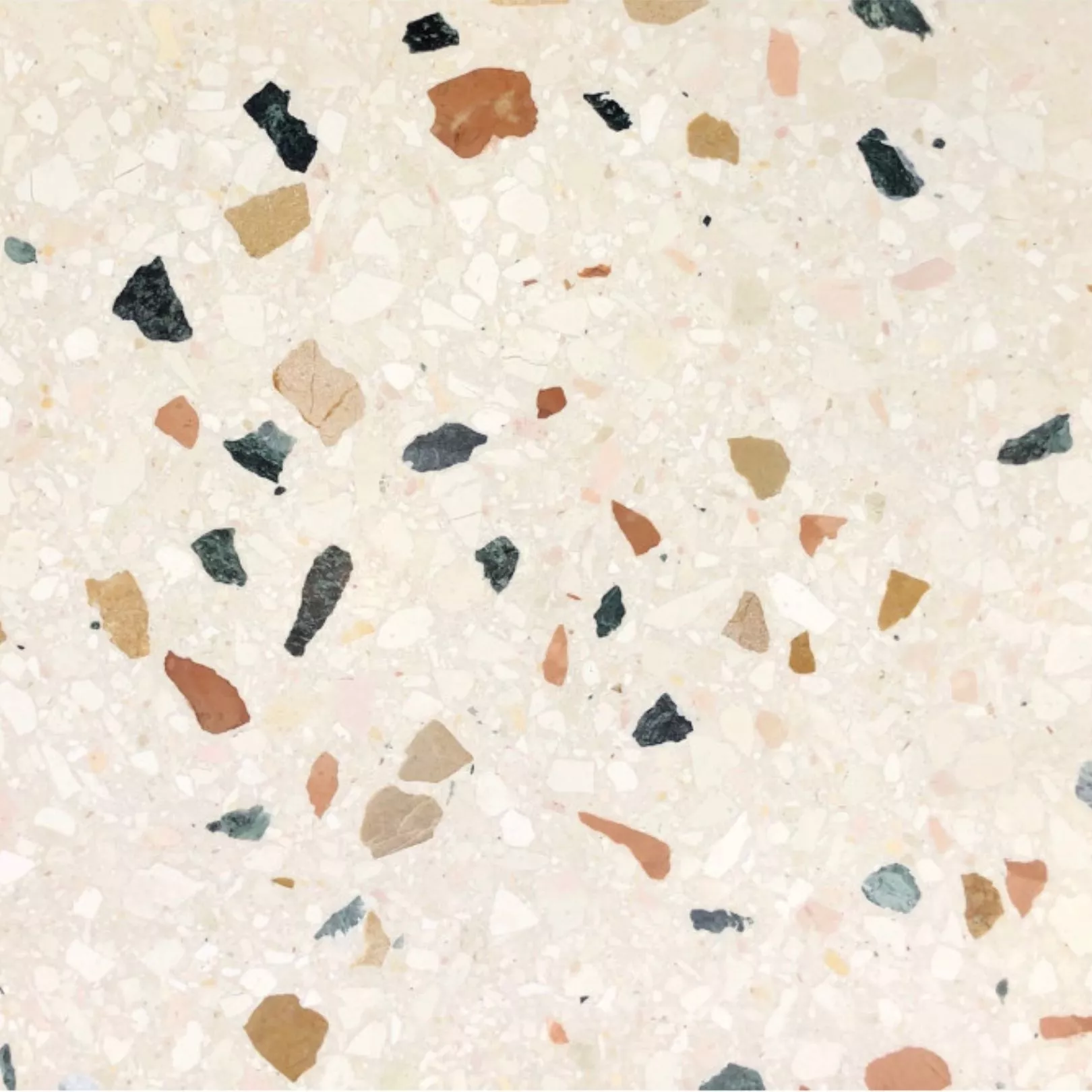 Carreau Terrazzo beige inclusions multicolore 543/3 (6 formats)