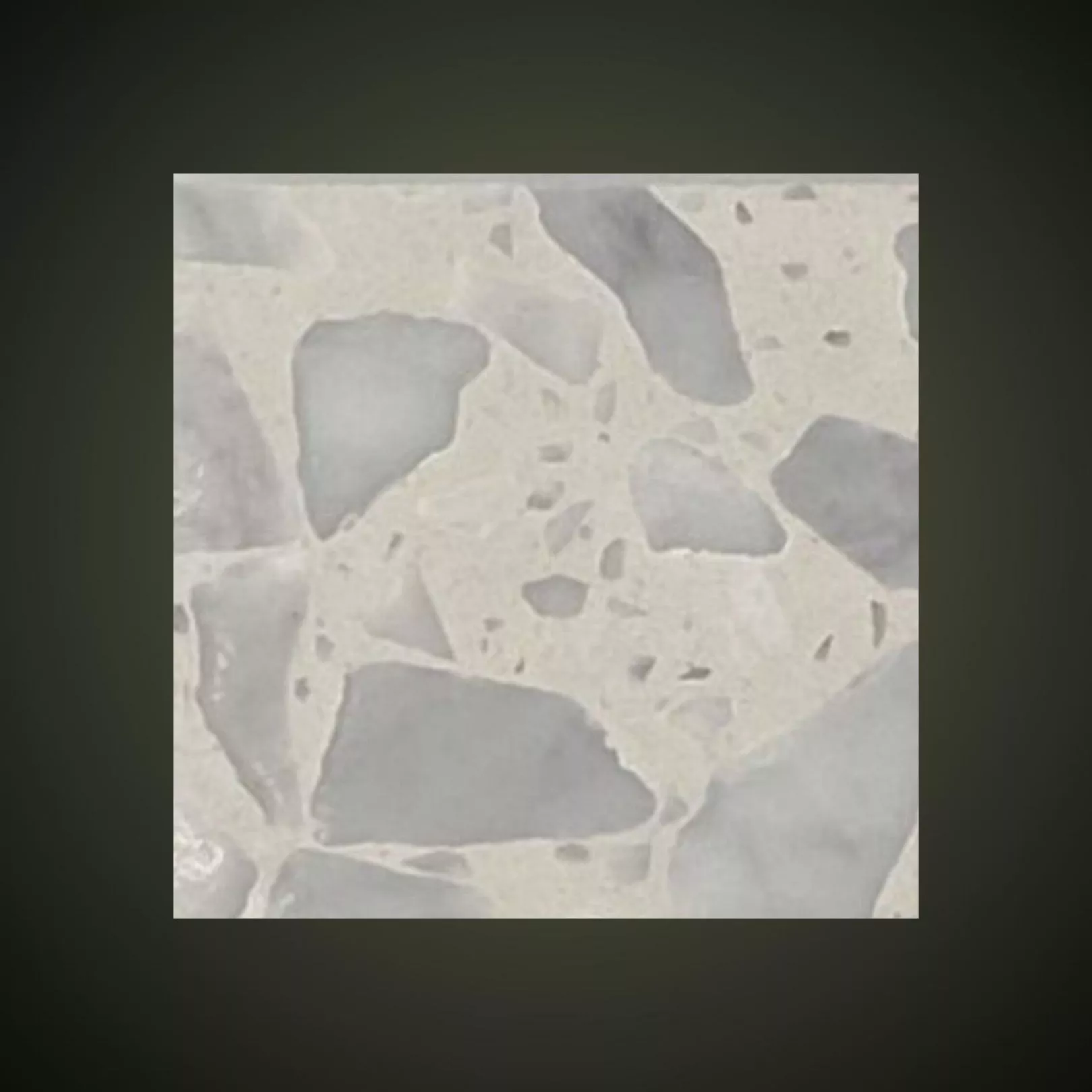 Carreau Terrazzo fond blanc inclusions gris Bianco Neve (3 formats)
