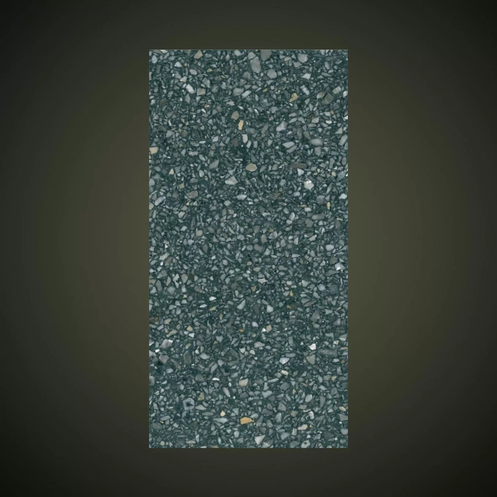 Carreau Terrazzo fond gris foncé inclusions Multicolores Gribel (6 formats)