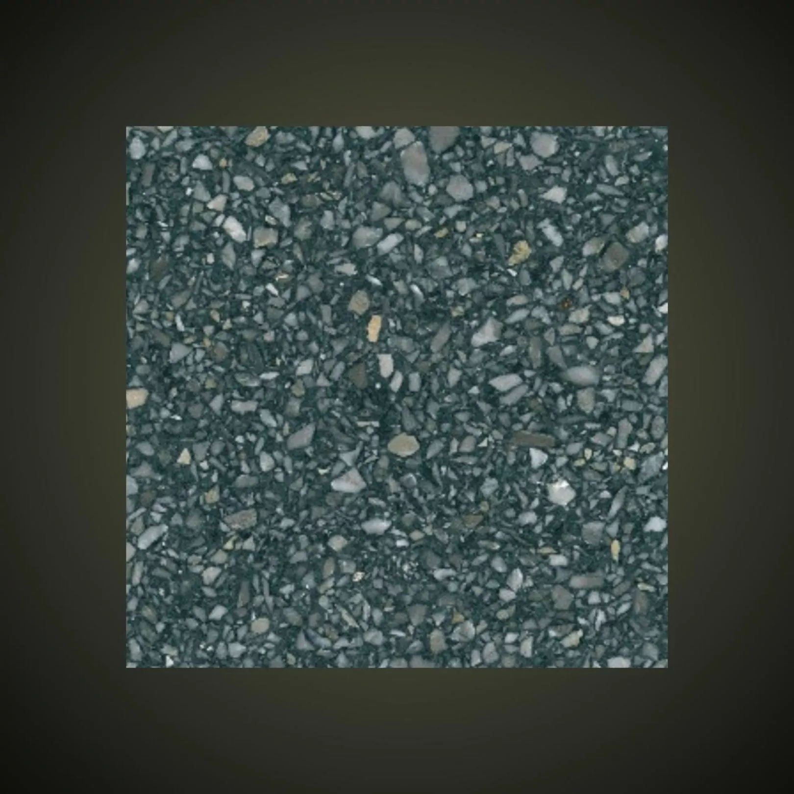 Carreau Terrazzo fond gris foncé inclusions Multicolores Gribel (6 formats)