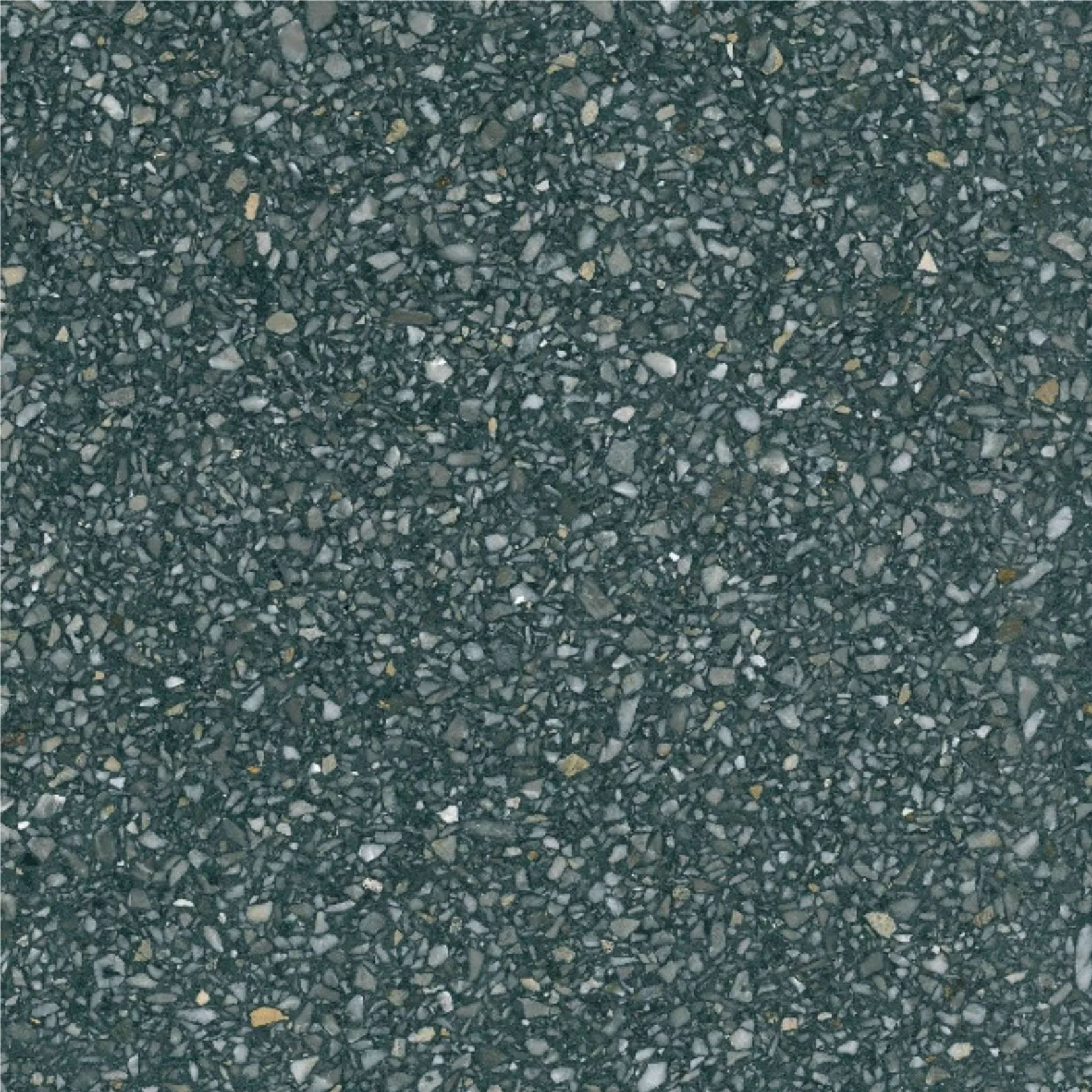 Carreau Terrazzo fond gris foncé inclusions Multicolores Gribel (6 formats)