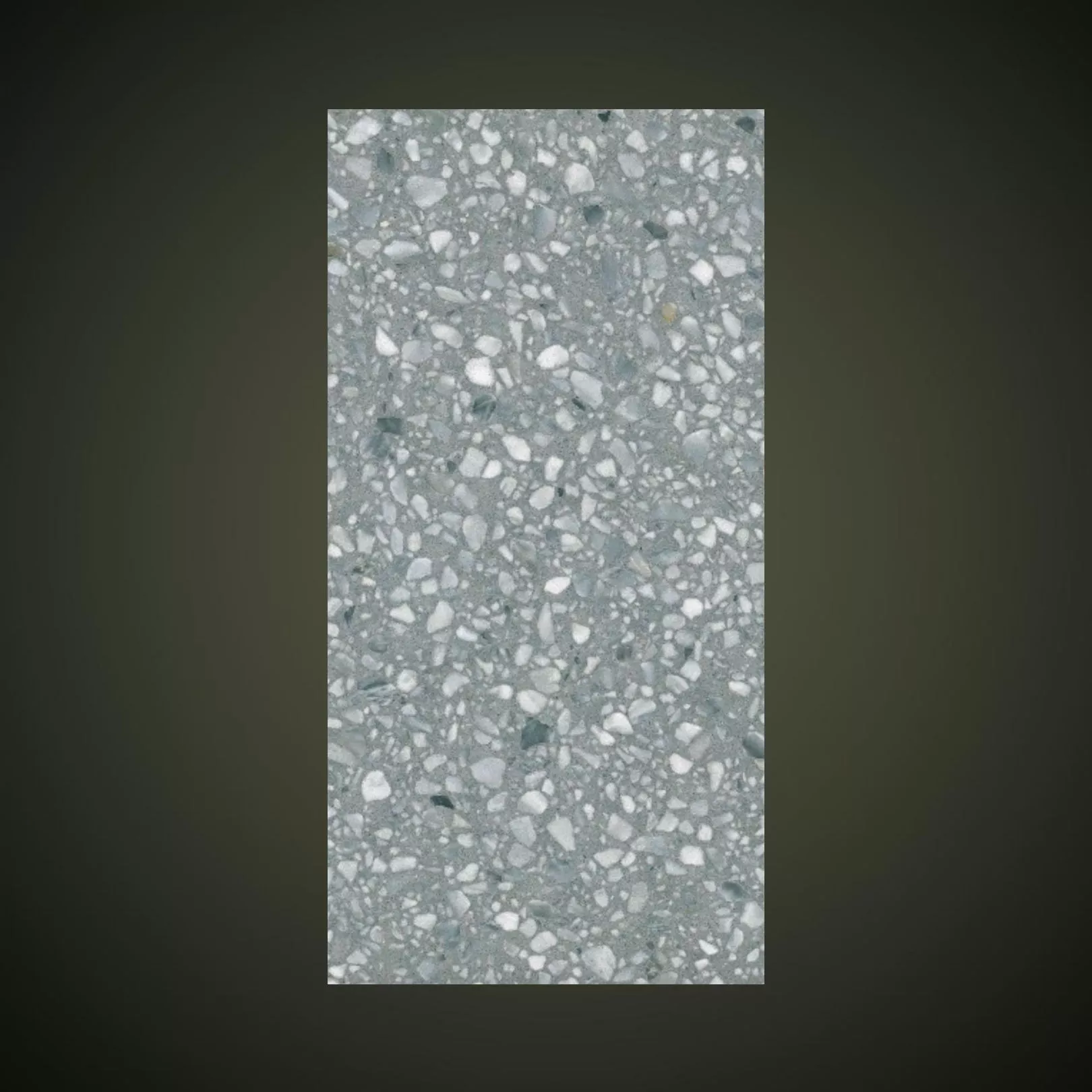 Carreau Terrazzo fond gris inclusions blanc Bardiglio (6 formats)