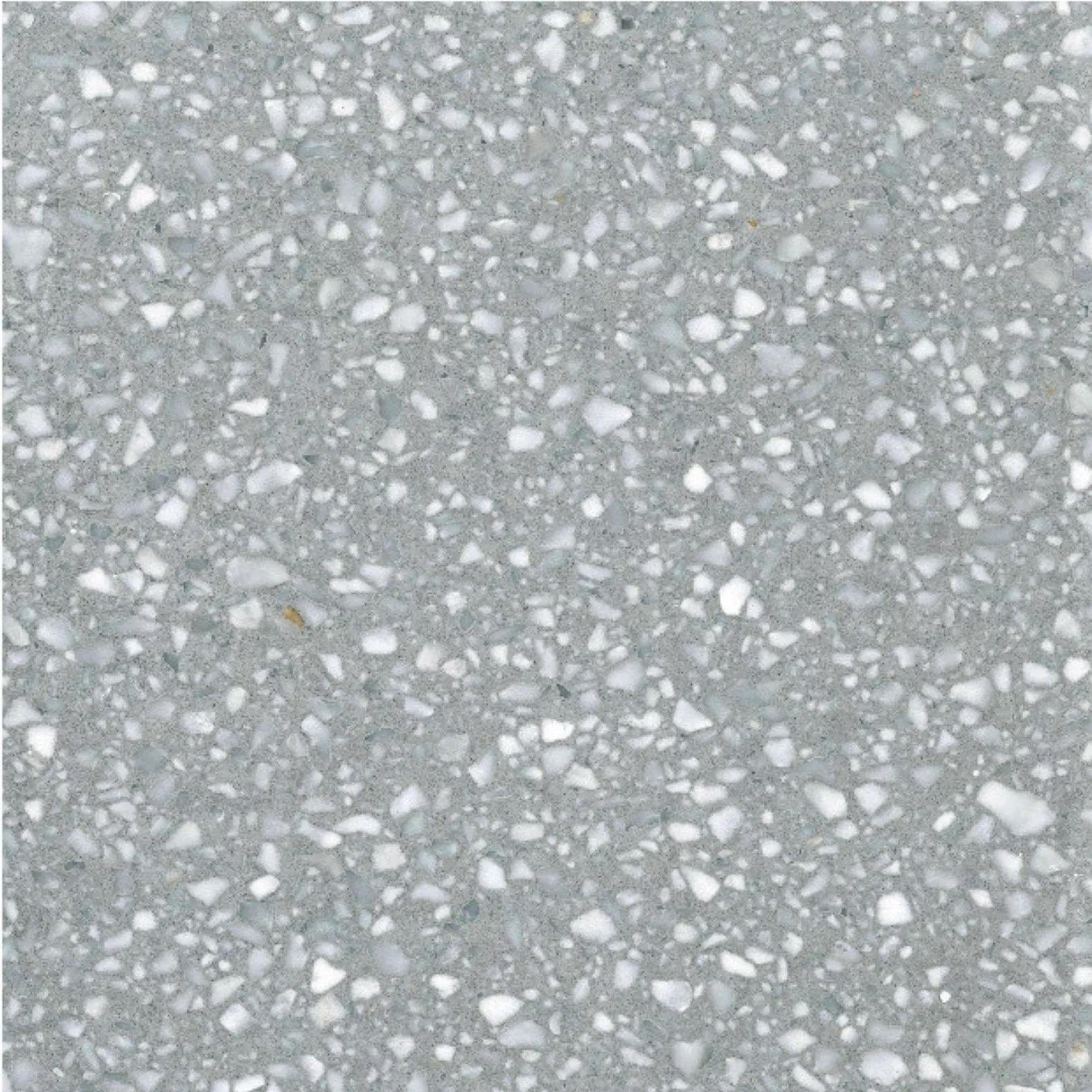 Carreau Terrazzo fond gris inclusions blanc Etna (6 formats)