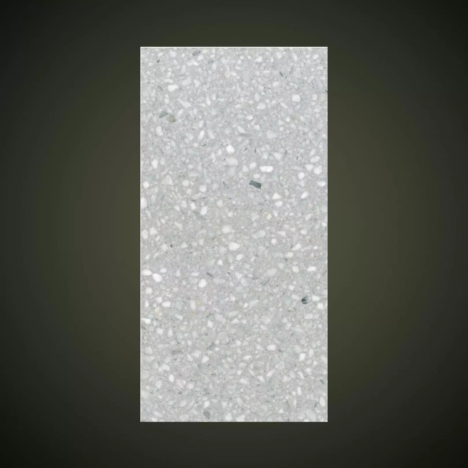 Carreau Terrazzo fond gris inclusions blanc Griscal (6 formats)