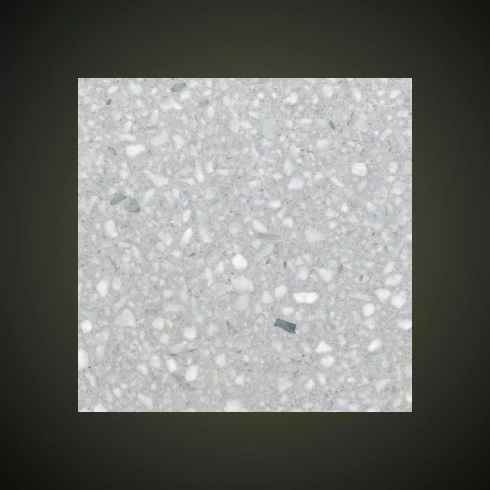 Carreau Terrazzo fond gris inclusions blanc Griscal (6 formats)
