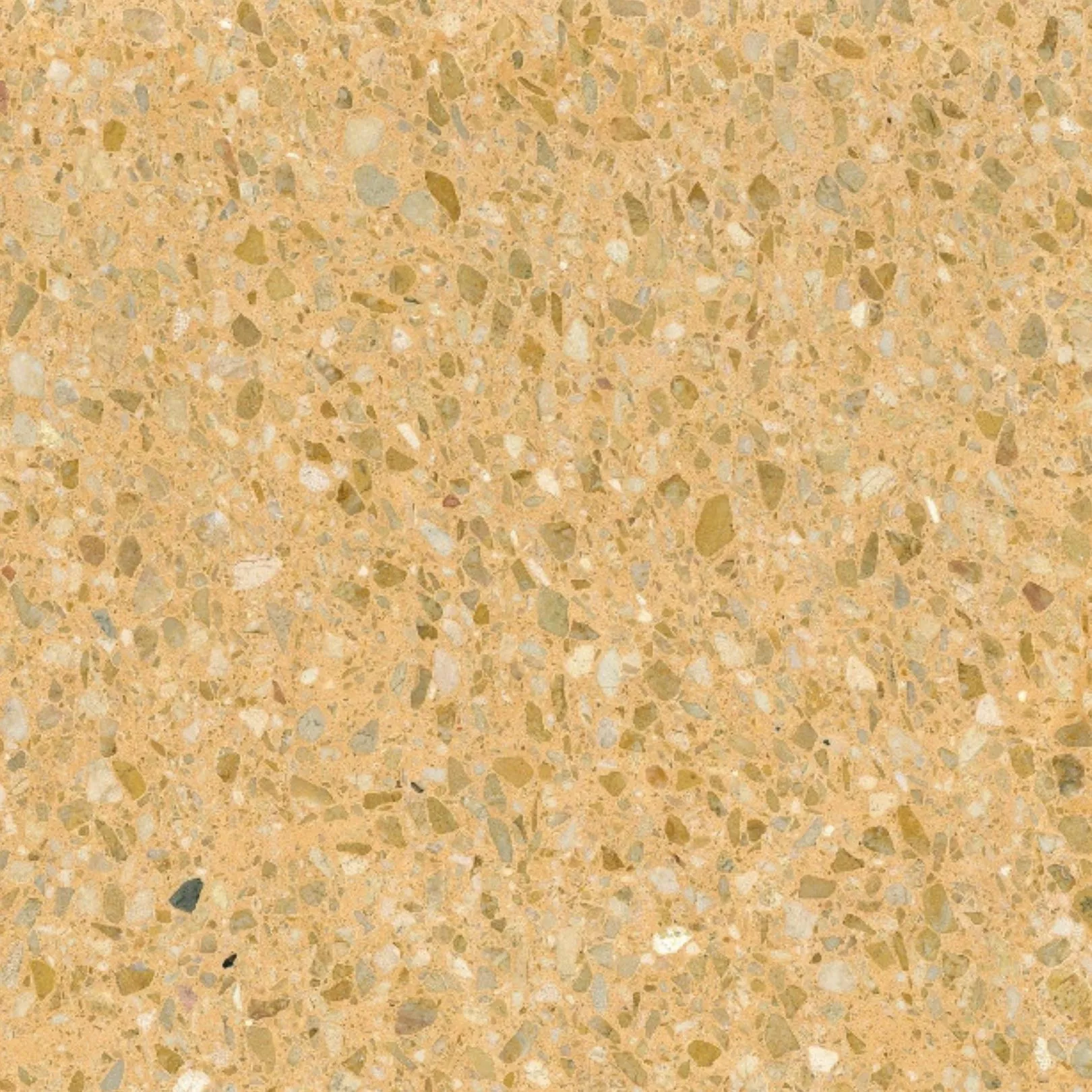 Carreau Terrazzo fond jaune inclusions multicolores Giallo Mori (6 formats)