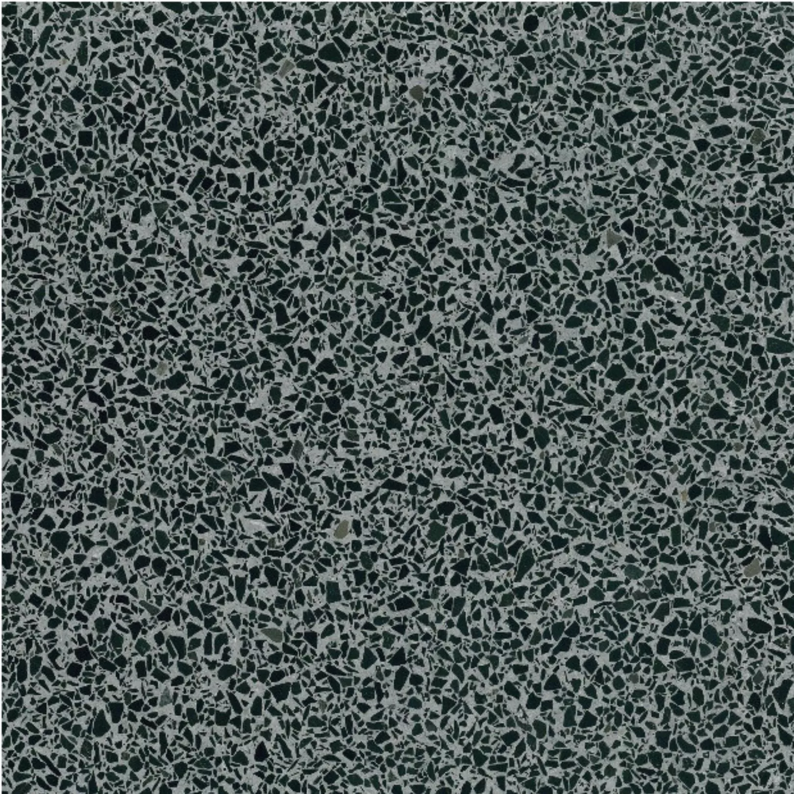 Carreau Terrazzo fond gris inclusions noir foncé Basel (6 formats)