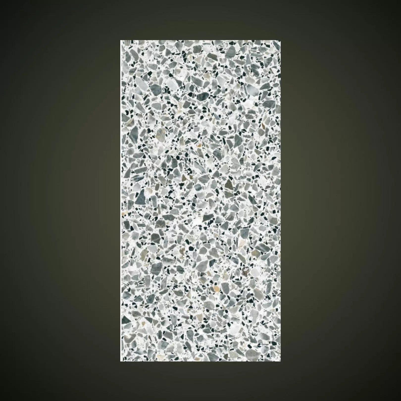Carreau Terrazzo fond blanc inclusions multicolores Violeg (6 formats)