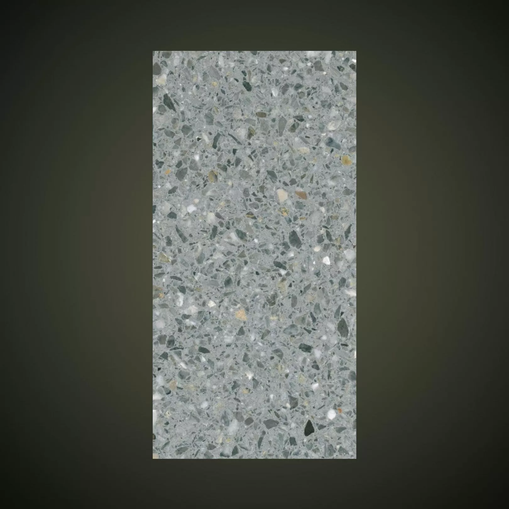 Carreau Terrazzo fond gris inclusions multicolores Gralo (6 formats)