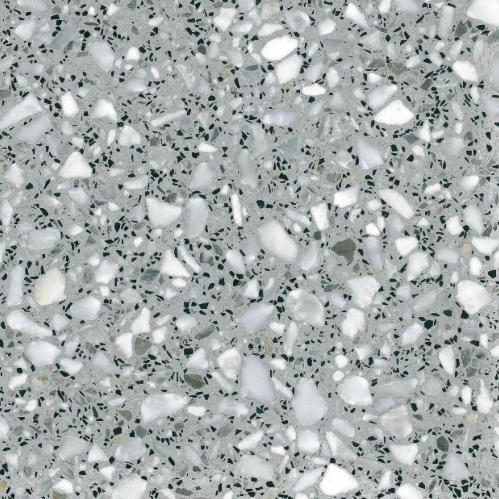 Carreau Terrazzo fond gris inclusions gris et blanc Cargrey (6 formats)