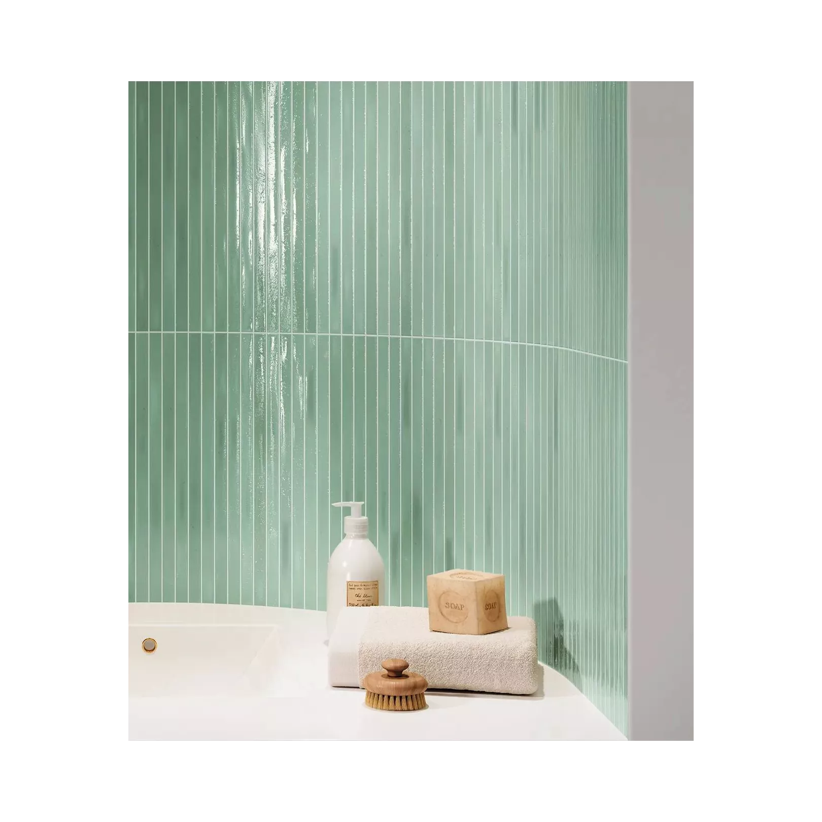 Carrelage mural faïence LONG FINGER Couleurs:Apple - Gloss