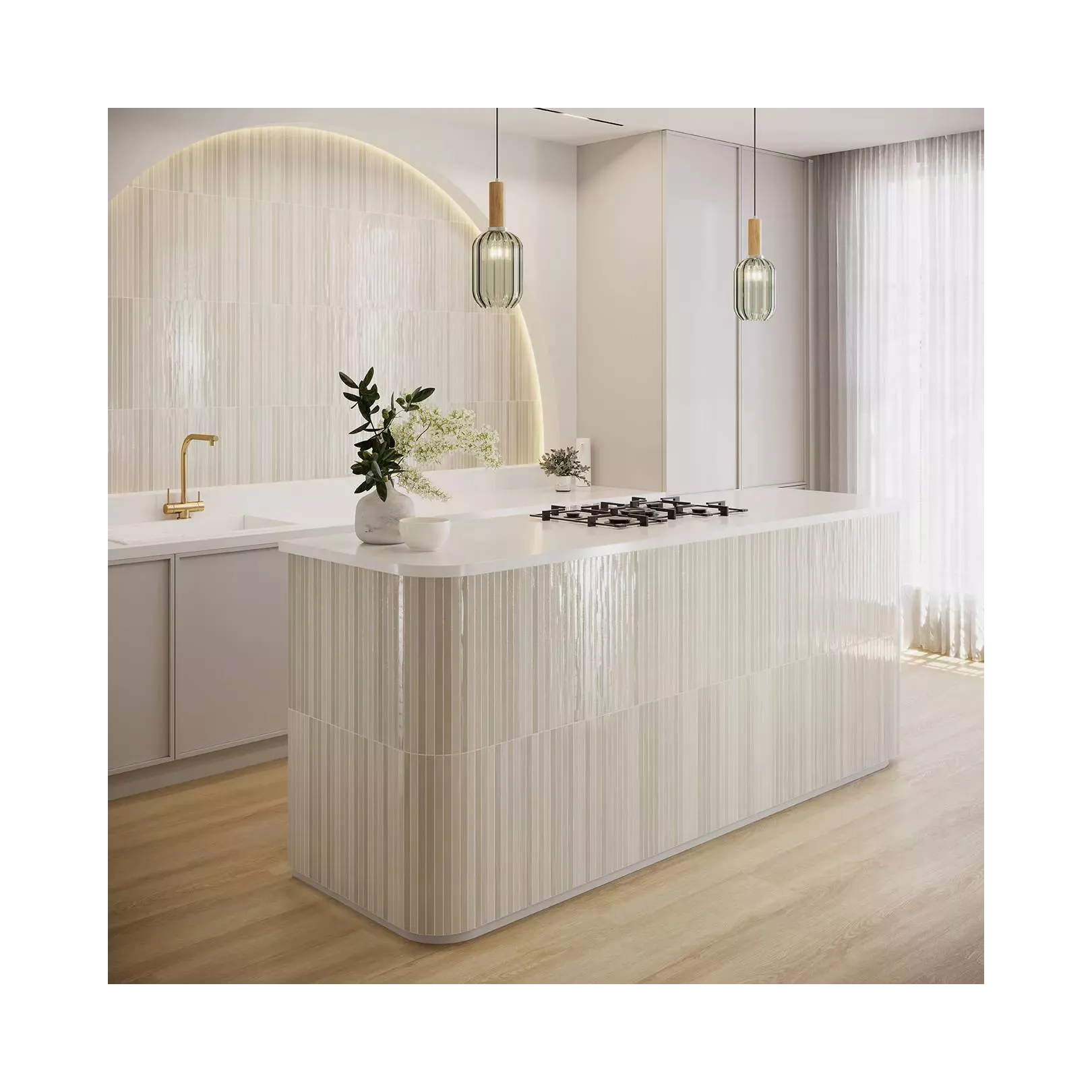 Carrelage mural faïence LONG FINGER Couleurs:Camalon - Gloss