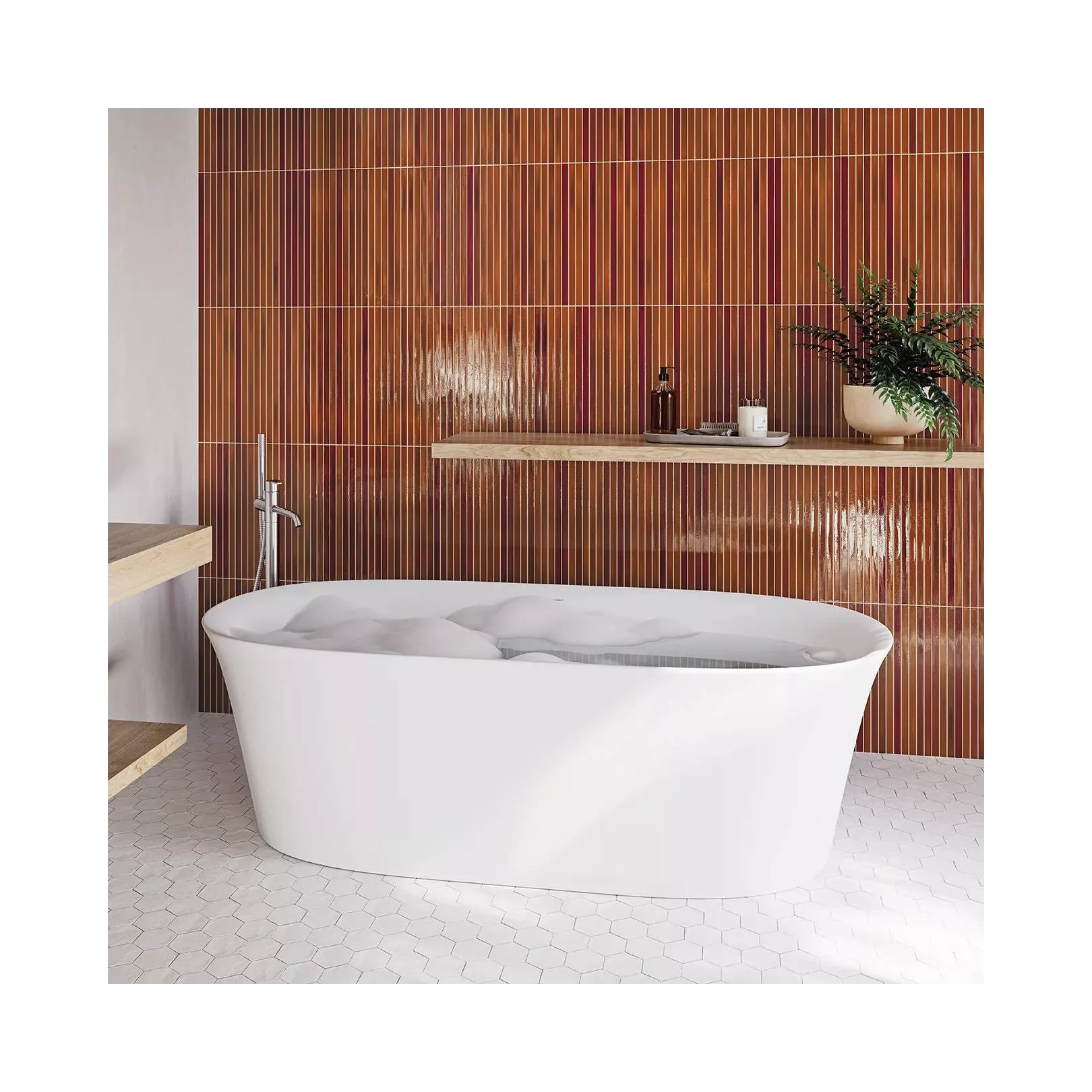 Carrelage mural faïence LONG FINGER Couleurs:Honey - Crackle