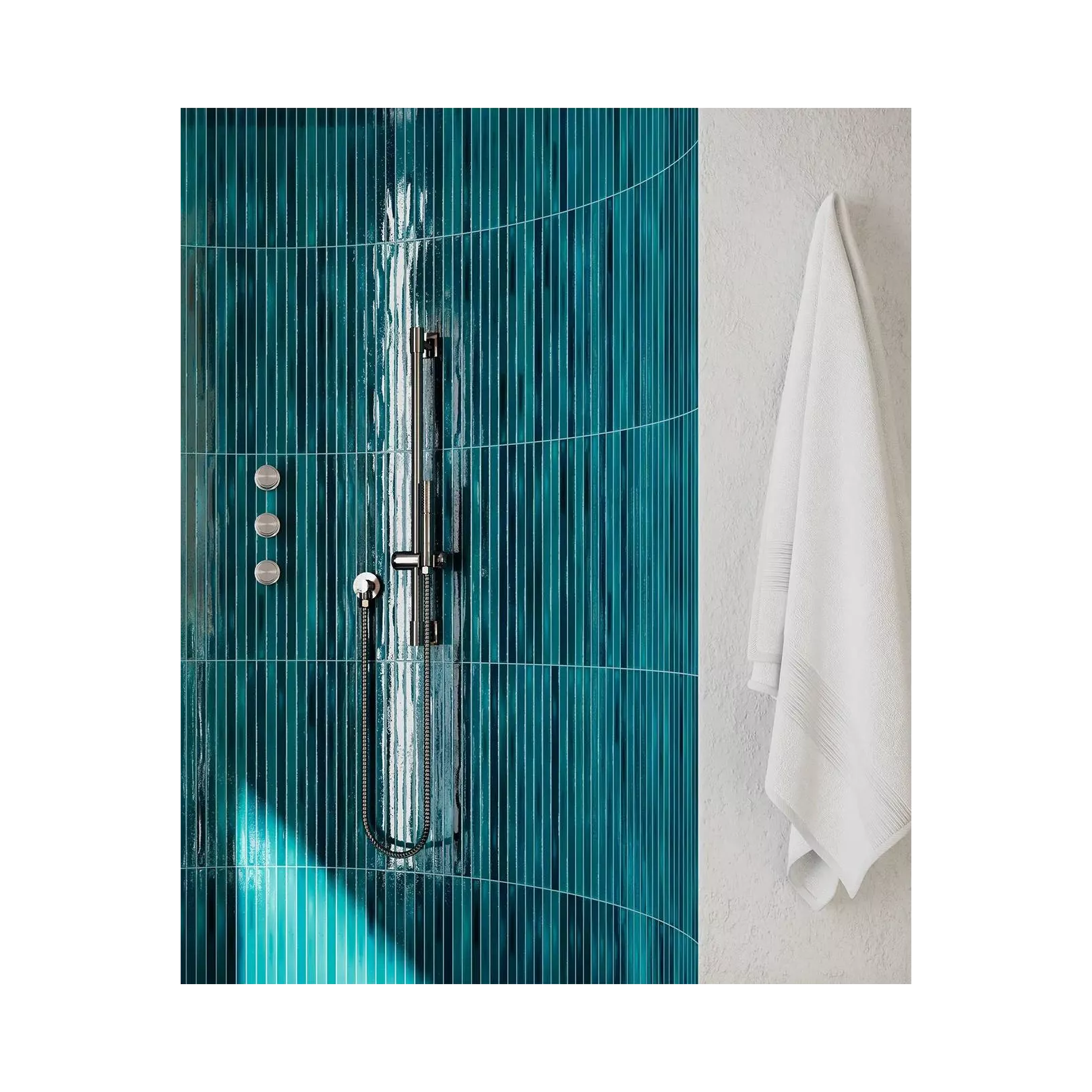 Carrelage mural faïence LONG FINGER Couleurs:Sapphire - Crackle