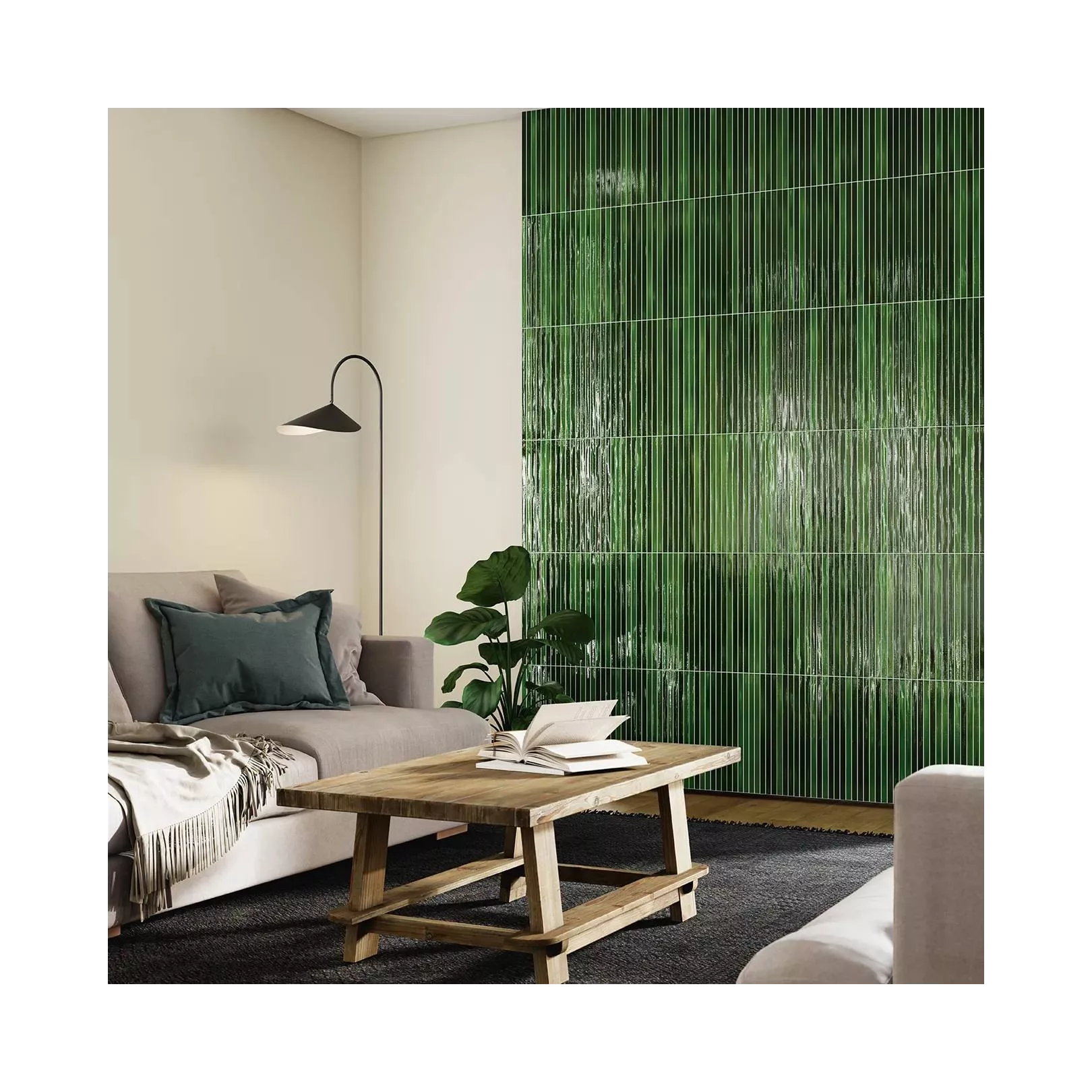 Carrelage mural faïence LONG FINGER Couleurs:Jungle - Crackle