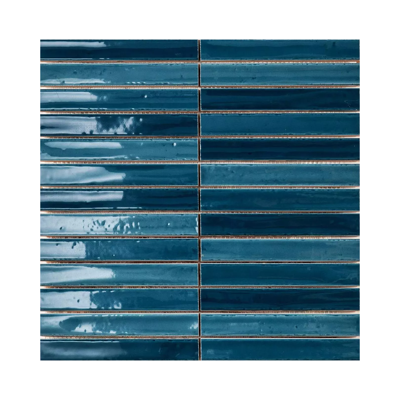 Carrelage mural faïence SHORT FINGER Couleurs:Sapphire - Crackle