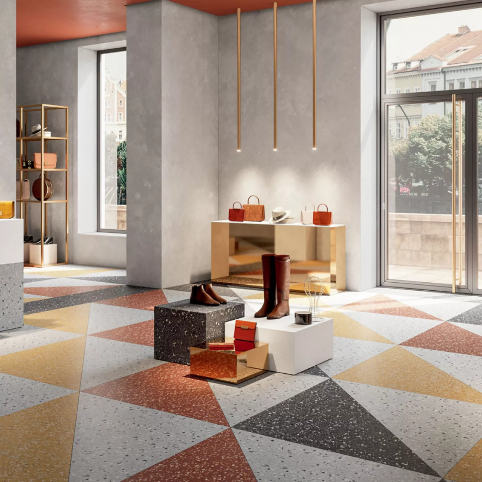 Carrelage grès cérame effet terrazzo INCLUSIONI CLASSICO
