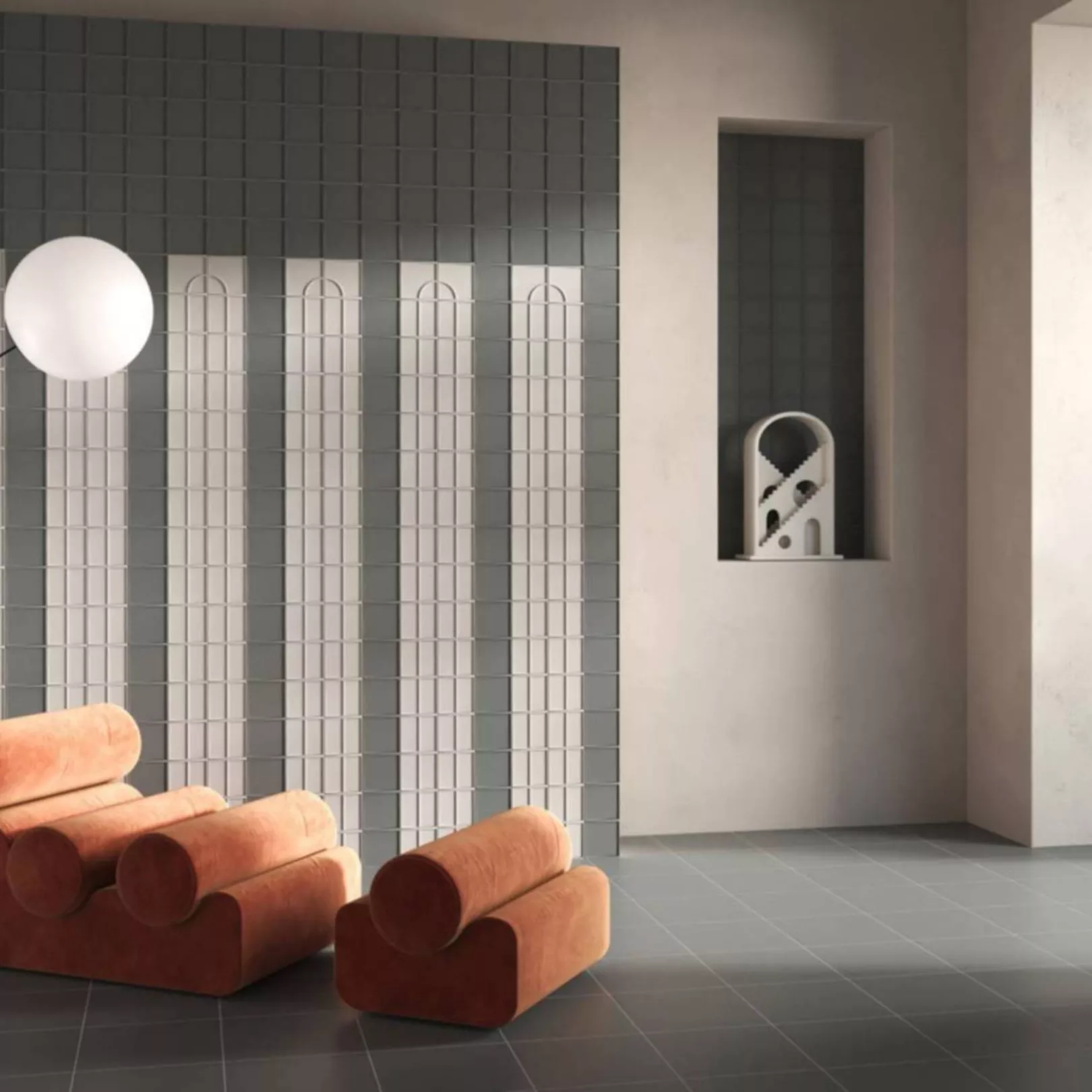 Carrelage mural faïence effet graphique WAYS