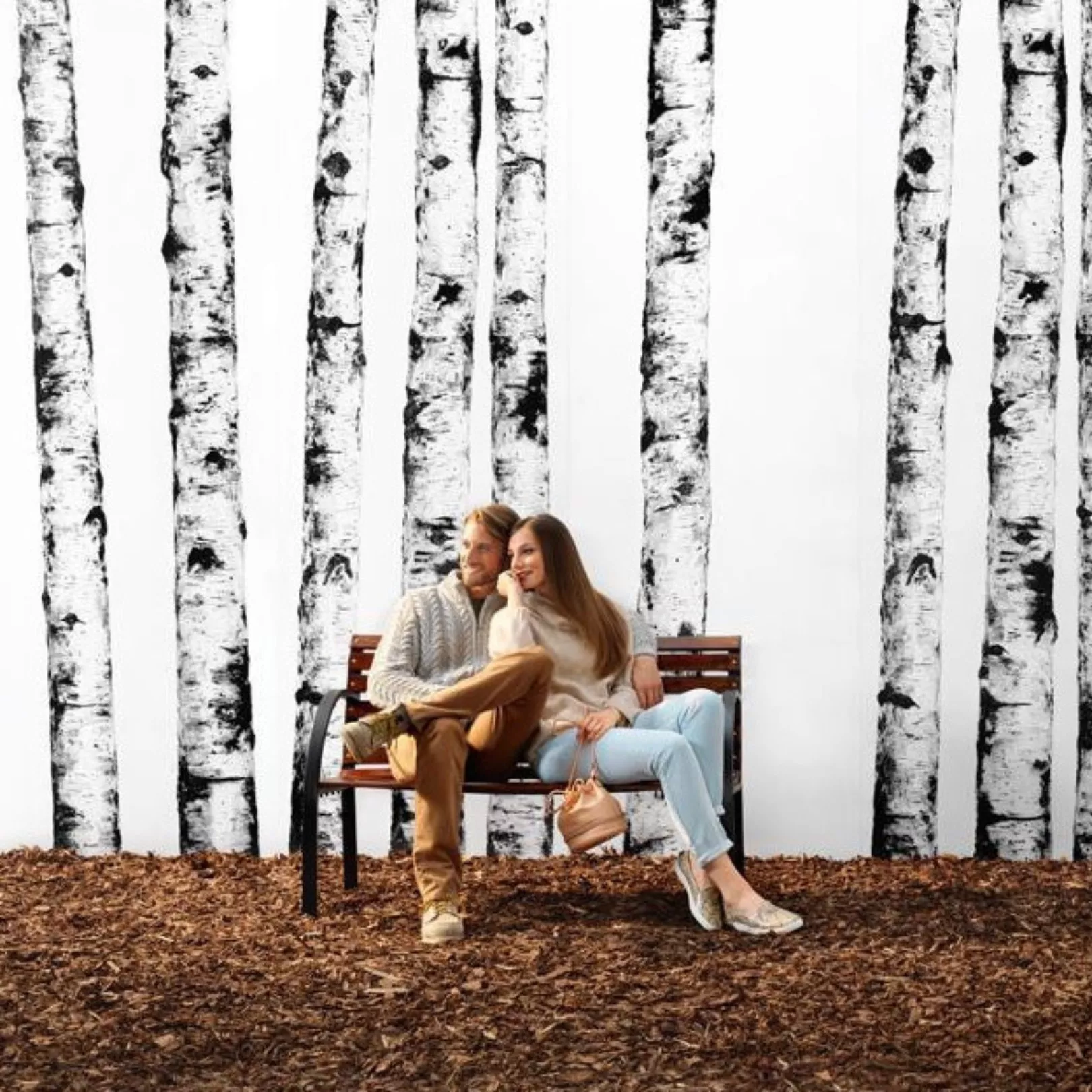 Carrelage grès cérame effet papier peint Wonderwall Ritmi