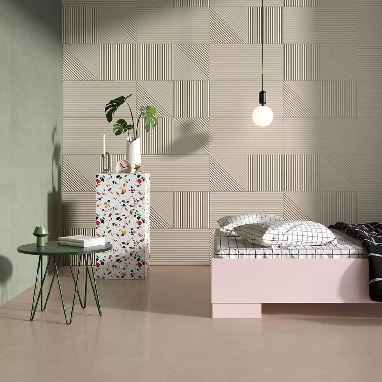 Carrelage mural effet graphique PASSE PARTOUT DESIGN 1 (8 couleurs)