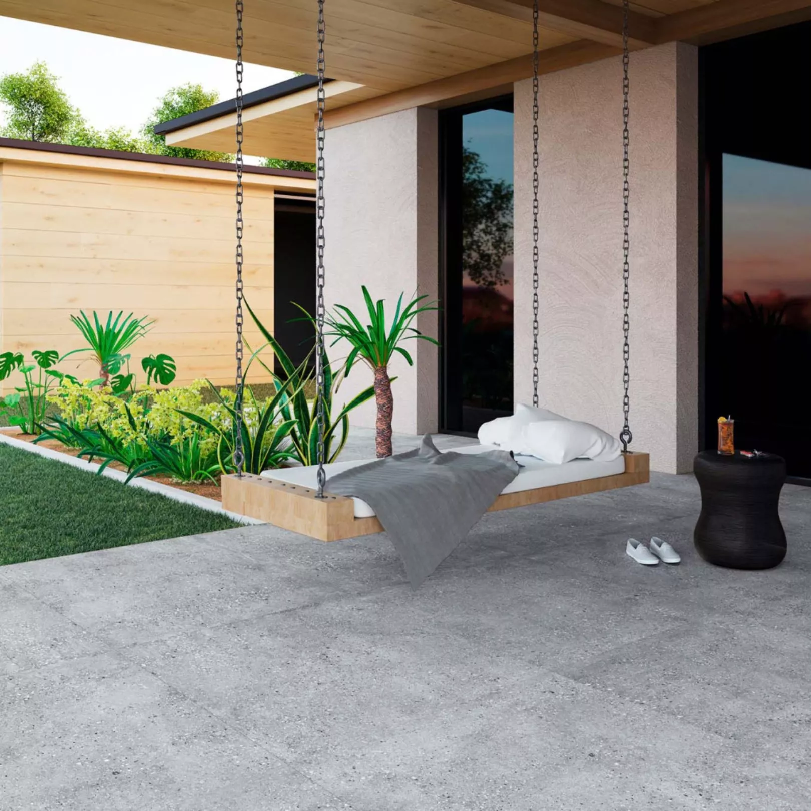 Carrelage grès cérame effet terrazzo Wind