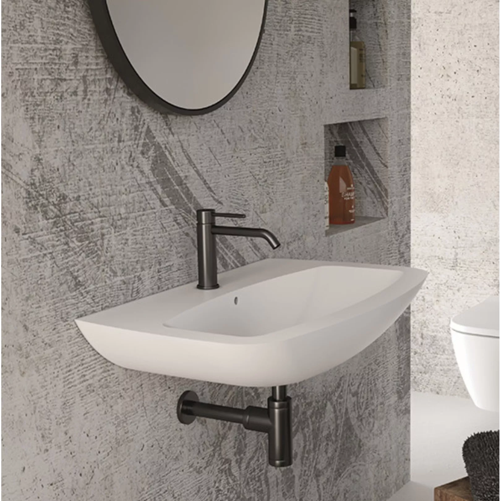 Lavabo, vasque à suspendre WUNDER 75X45cm
