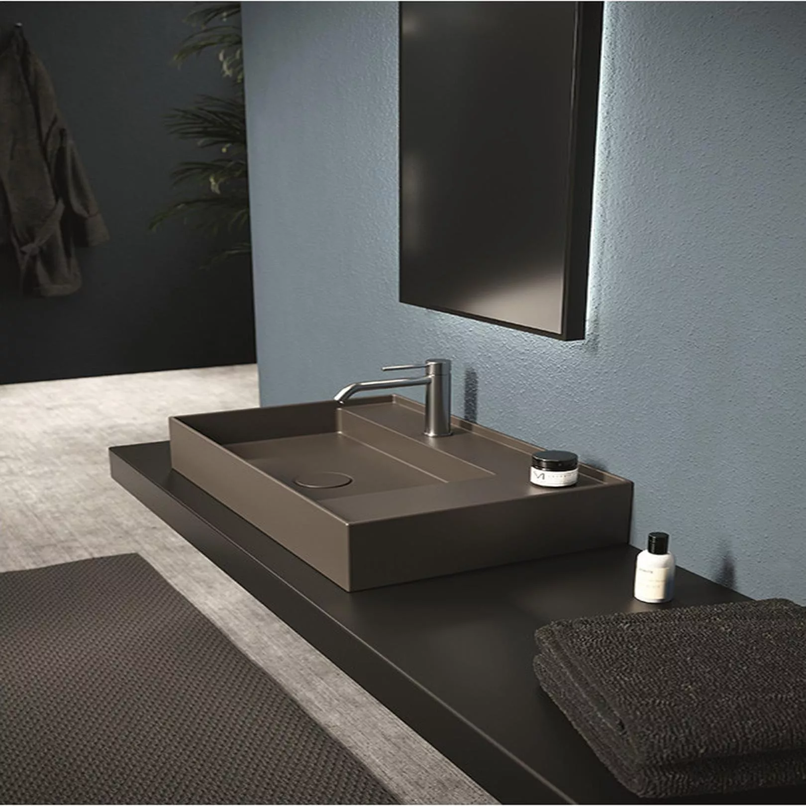 Lavabo, vasque à poser Hide Rectangle 65x40cm