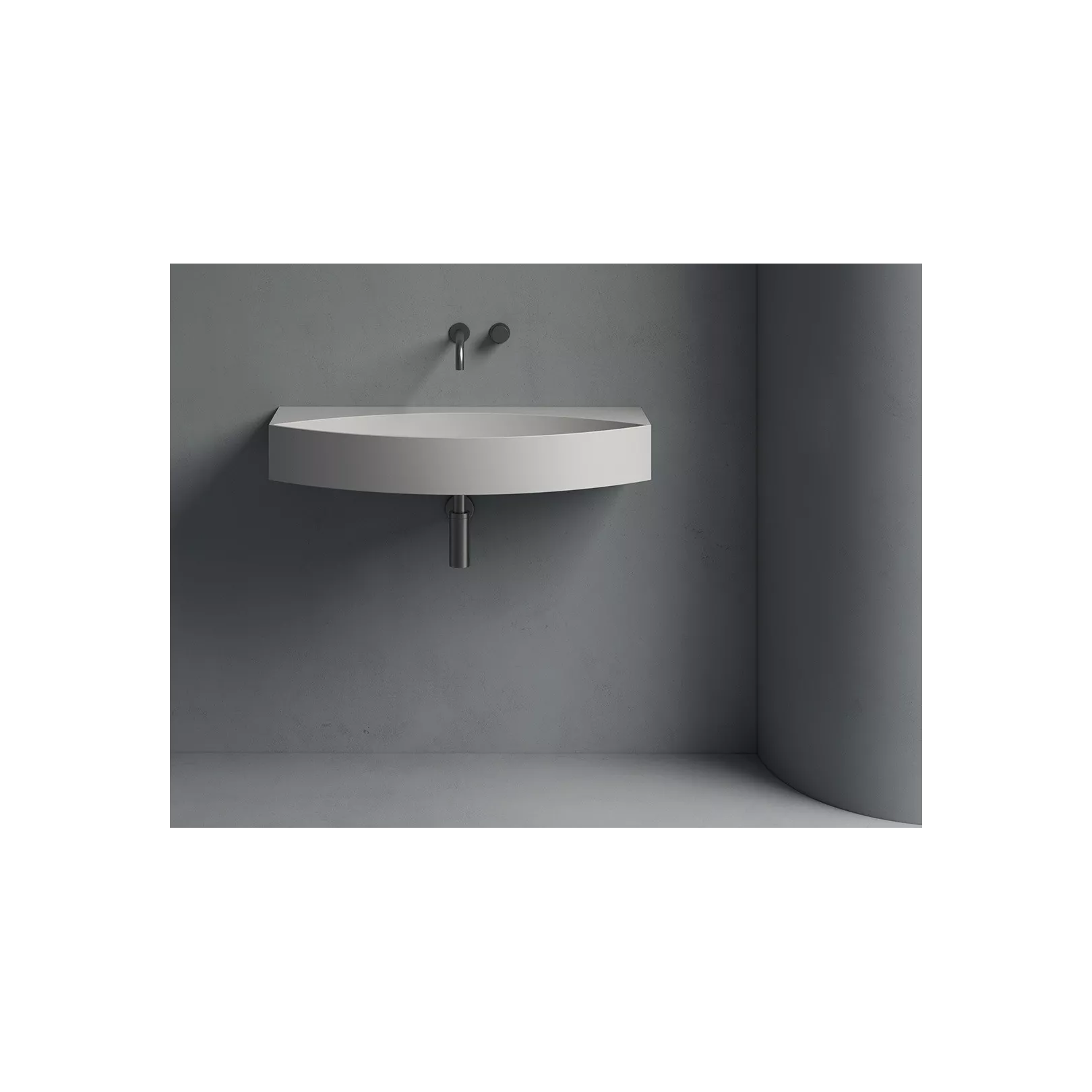 Vasque murale ovale OCCHIO 90x45 Hauteur 13cm     