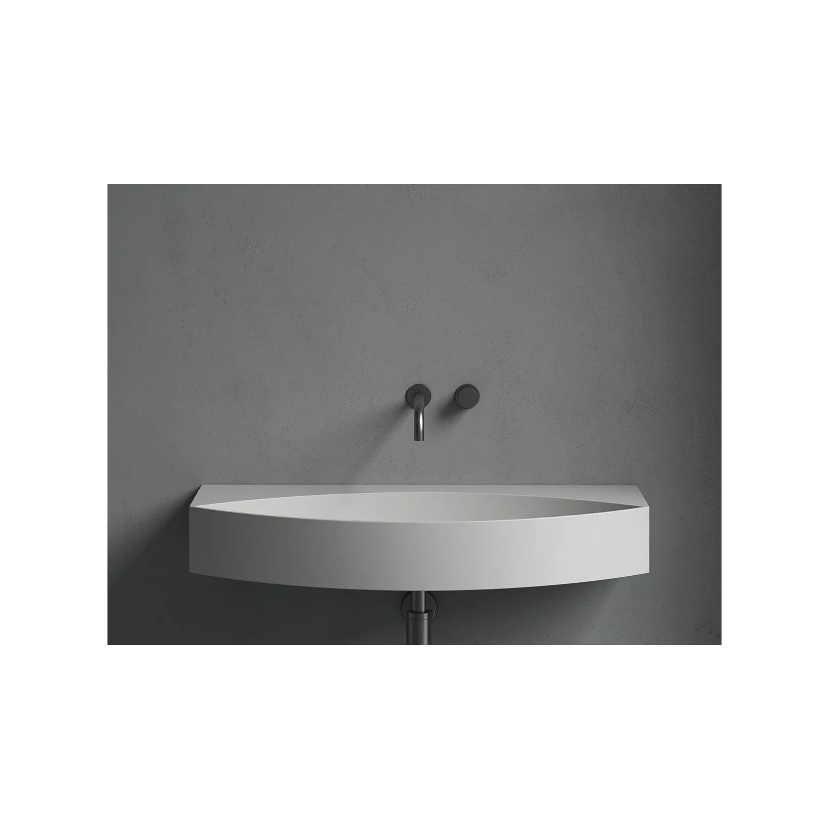 Vasque murale ovale OCCHIO 90x45 Hauteur 13cm     