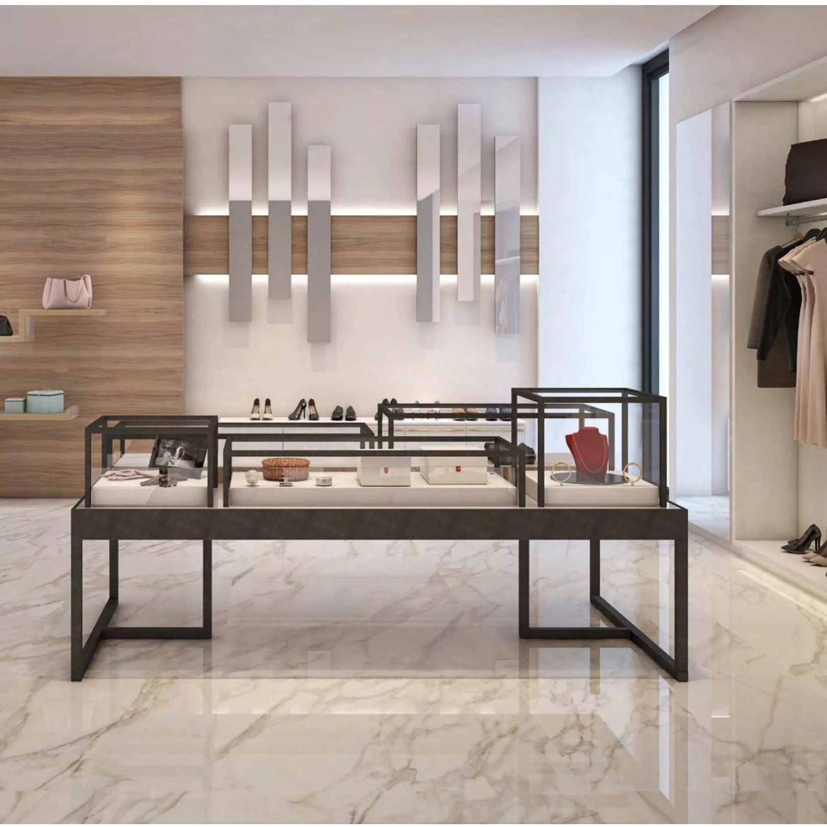 Carrelage grès cérame effet marbre Borghini poli